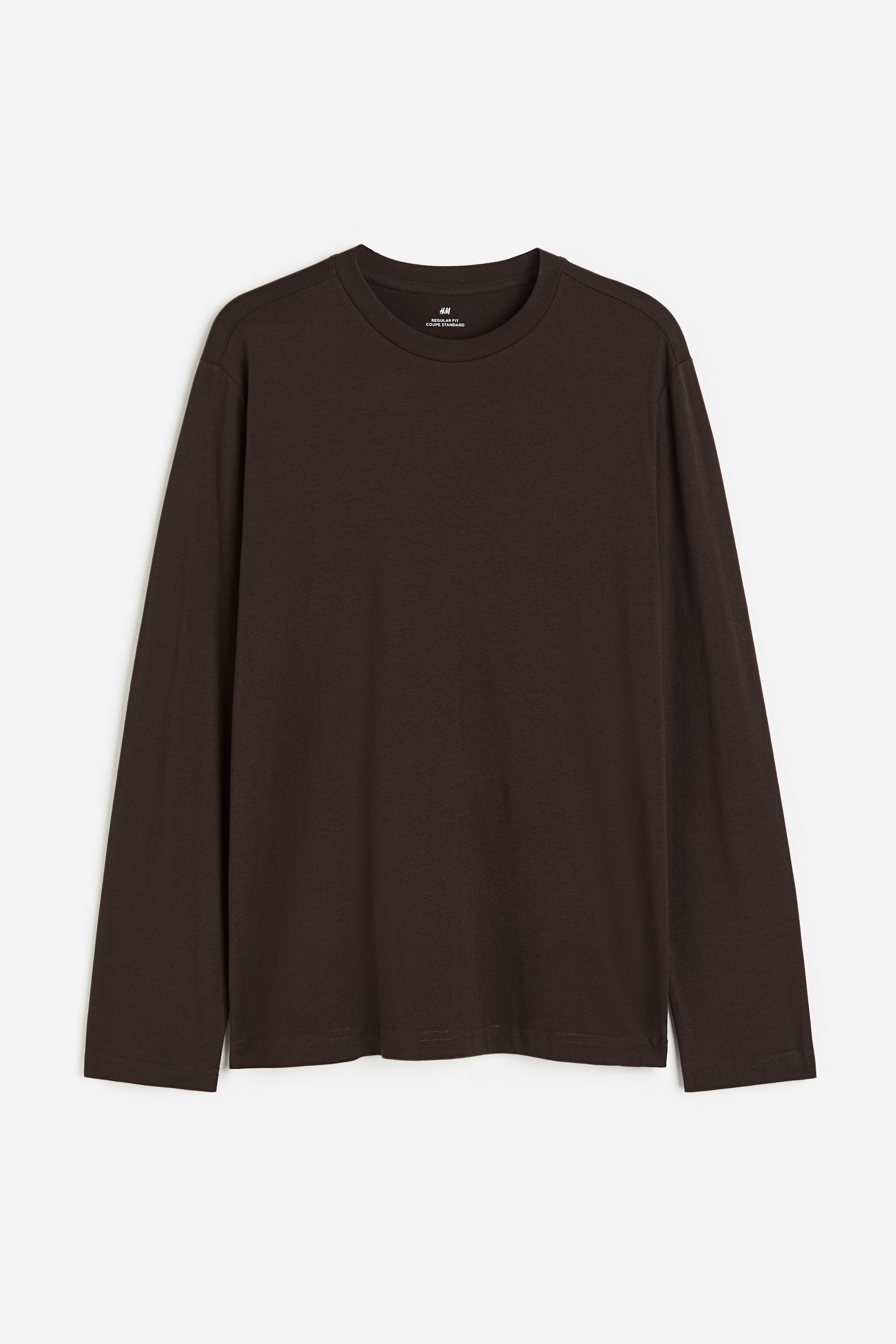 View larger image: Regular Fit Jersey Shirt - Dark brown - Men | H&M US 1
