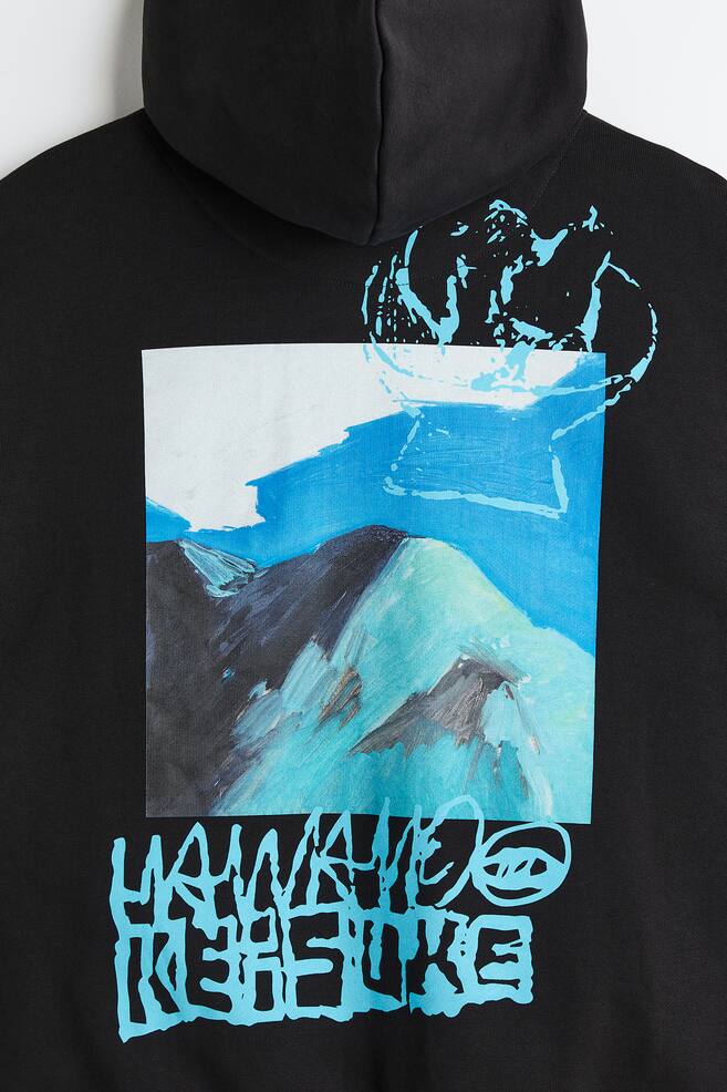 Oversized Fit Cotton hoodie - Black/Hawaii Keisuke/Beige/Hawaii Keisuke/Brown/Hawaii Keisuke/Light grey/Hawaii Keisuke - 5