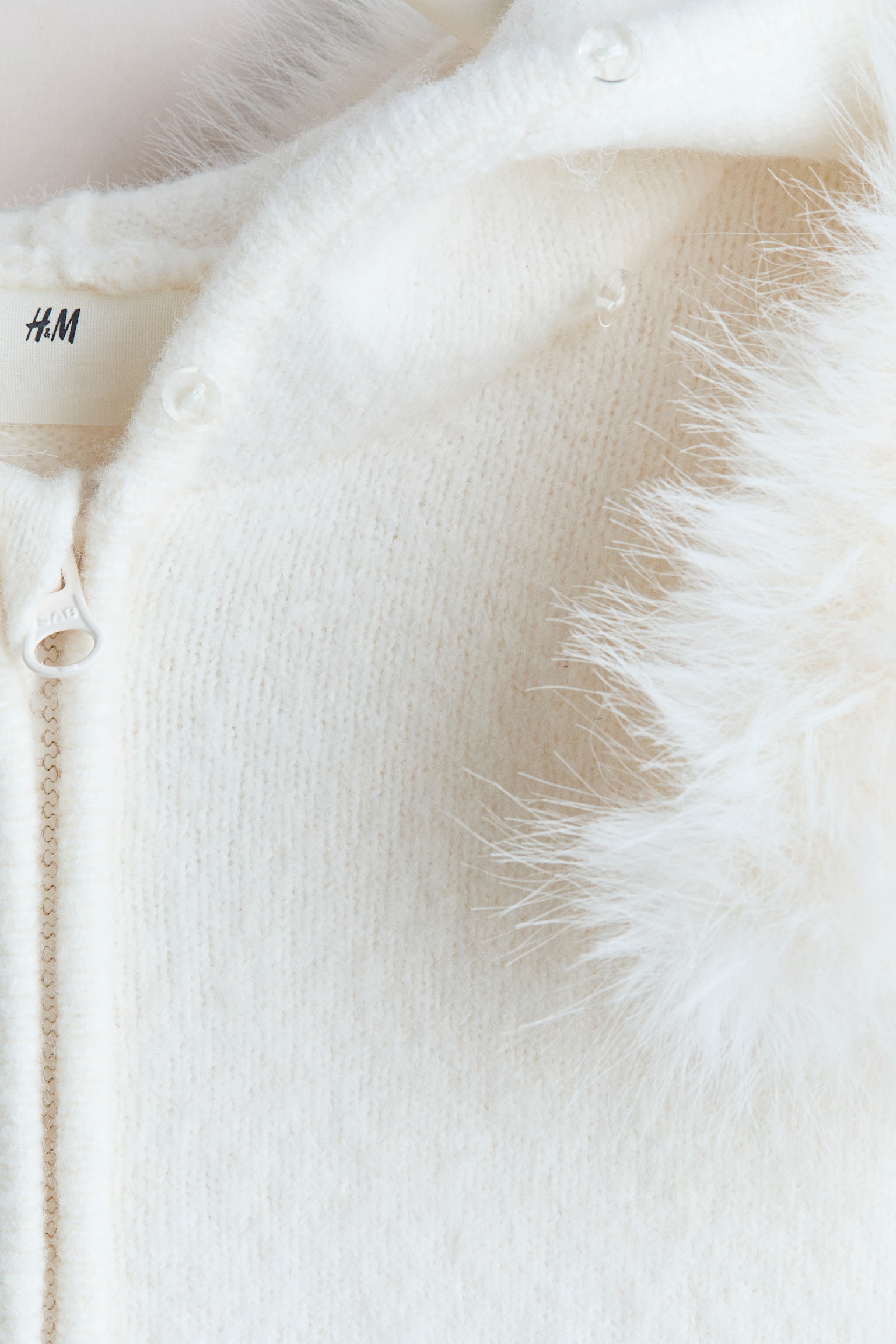 Hooded cardigan - White - 3