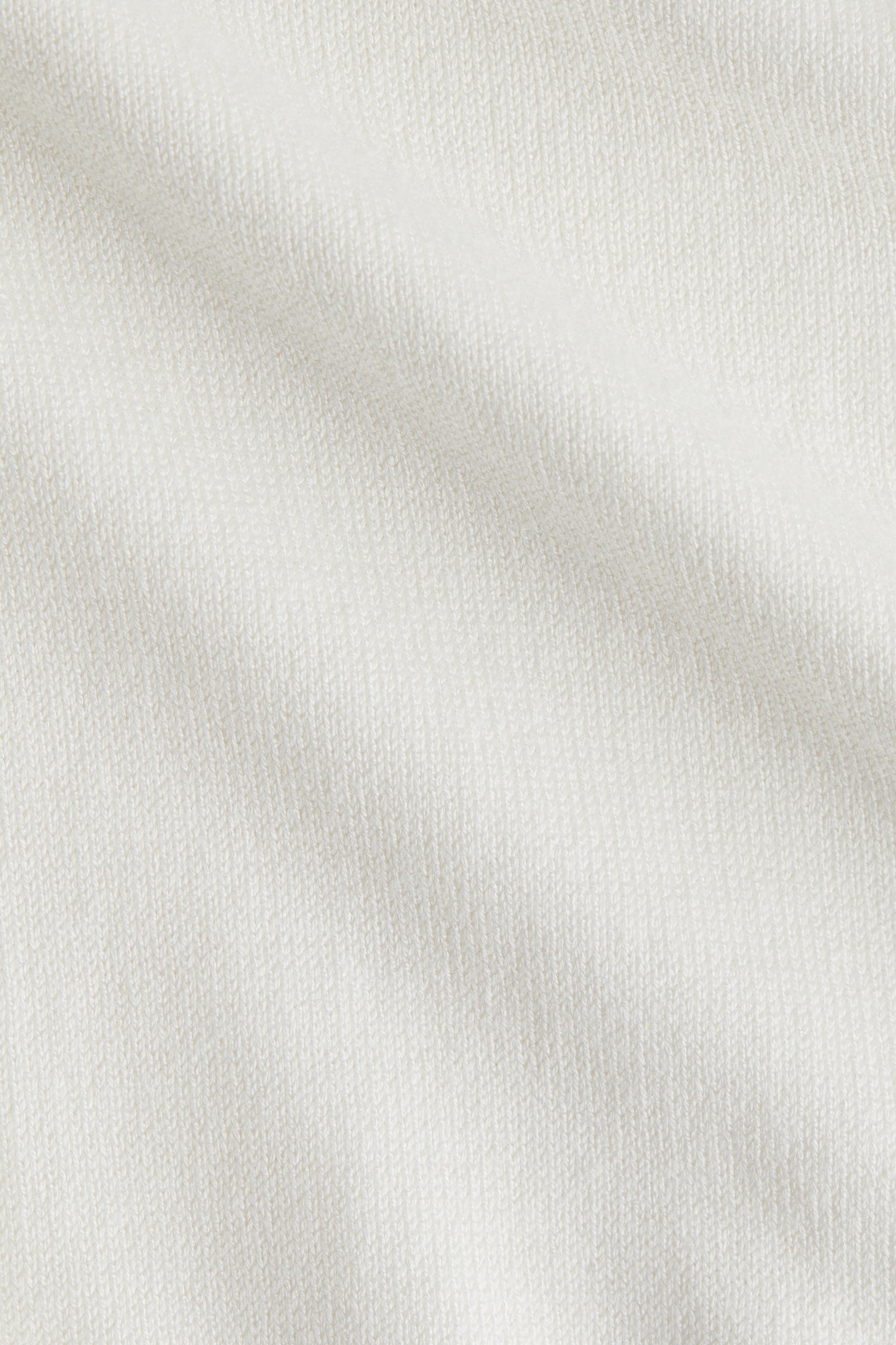 Fine-knit polo-neck top - White/Beige/Red/Black/striped - 4