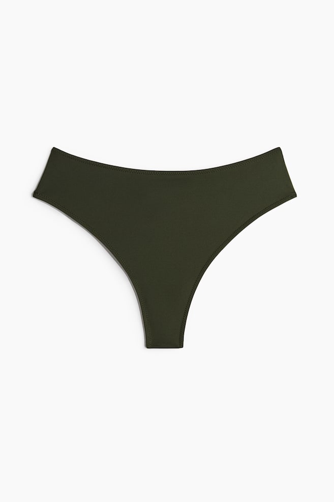 Brazilian Bikini Bottoms - Dark green/Brown/White/green patterned/White/White/red patterned - 1
