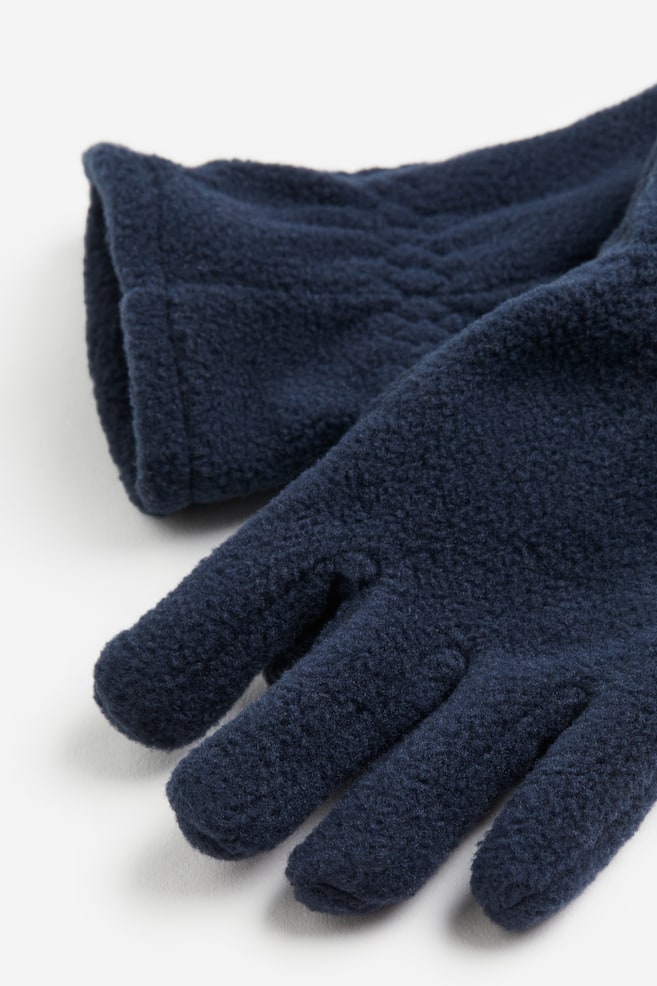 Fleece Gloves - Dark blue - 2