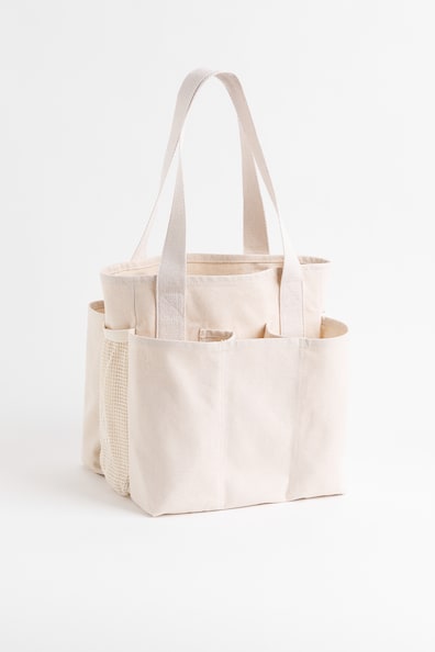 Cotton Canvas Shopper - Light beige - Home All | H&M US