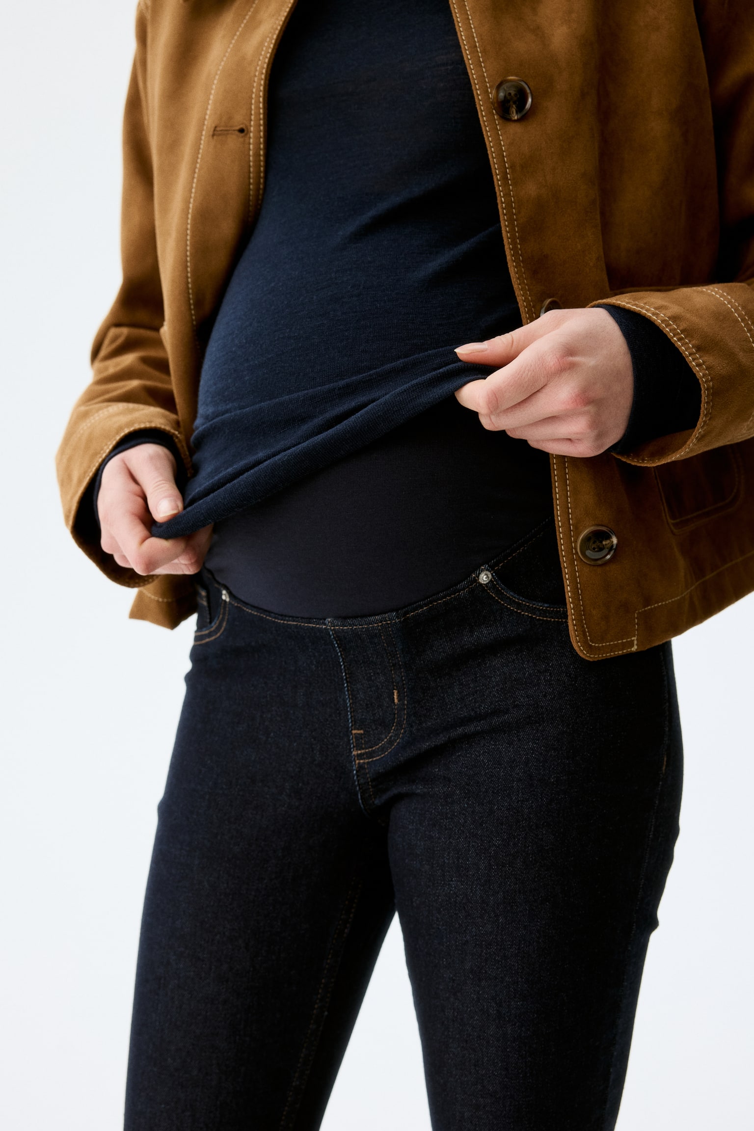 MAMA Skinny Jeans - Ciemnoniebieski denim/Ciemnoniebieski denim/Niebieski denim/Czarny/Sprany/Niebieski denim - 4