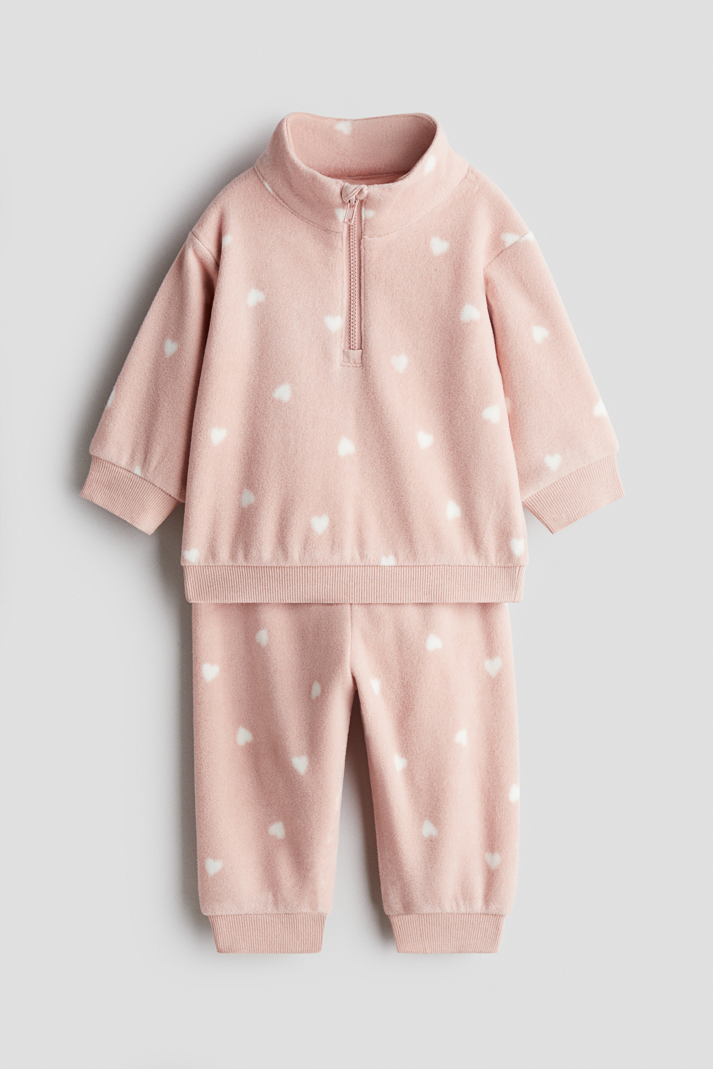 H & M - 2-teiliges Fleece-Set - Rosa - Kinder