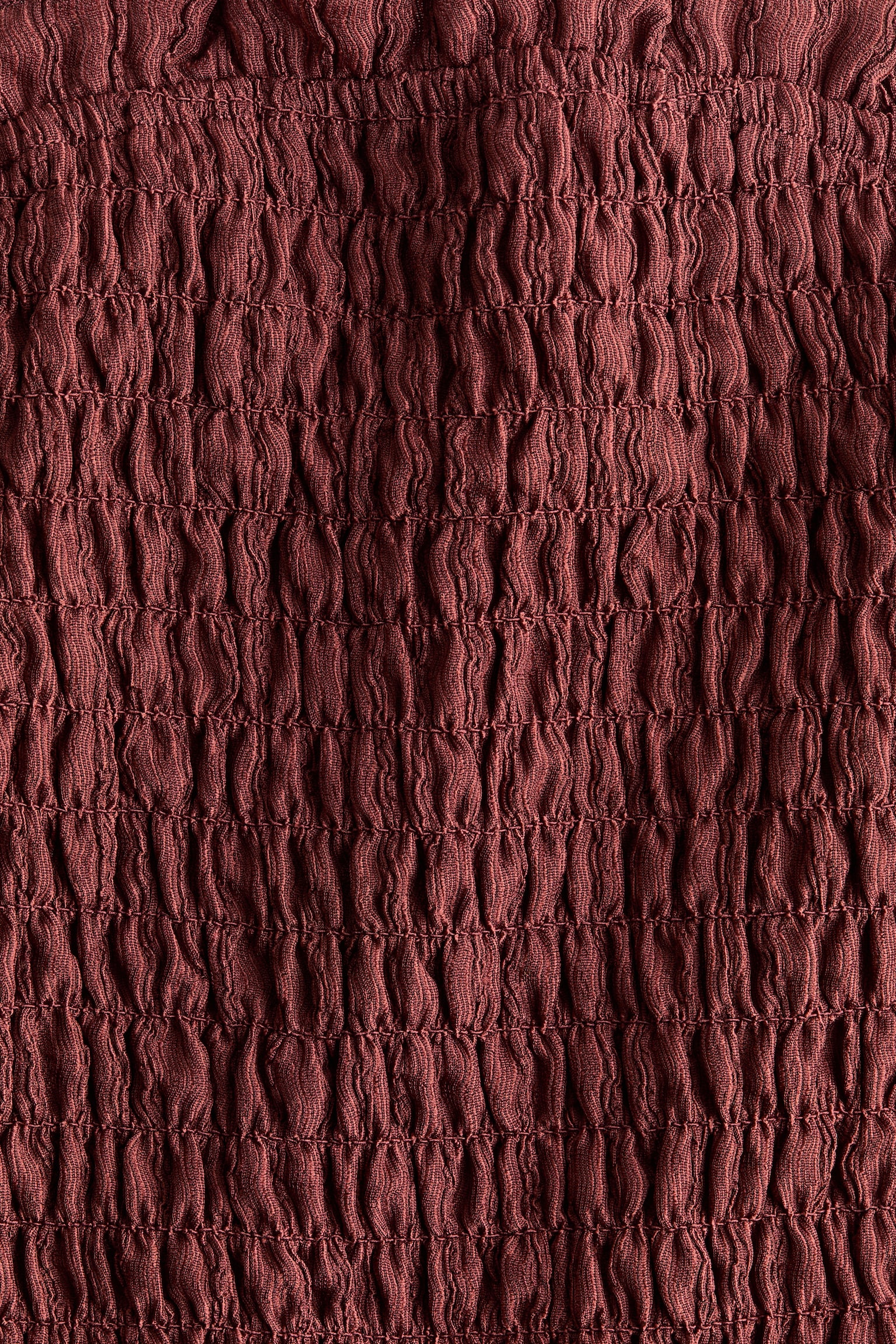 Smocked beach tube top - Rust brown - 3