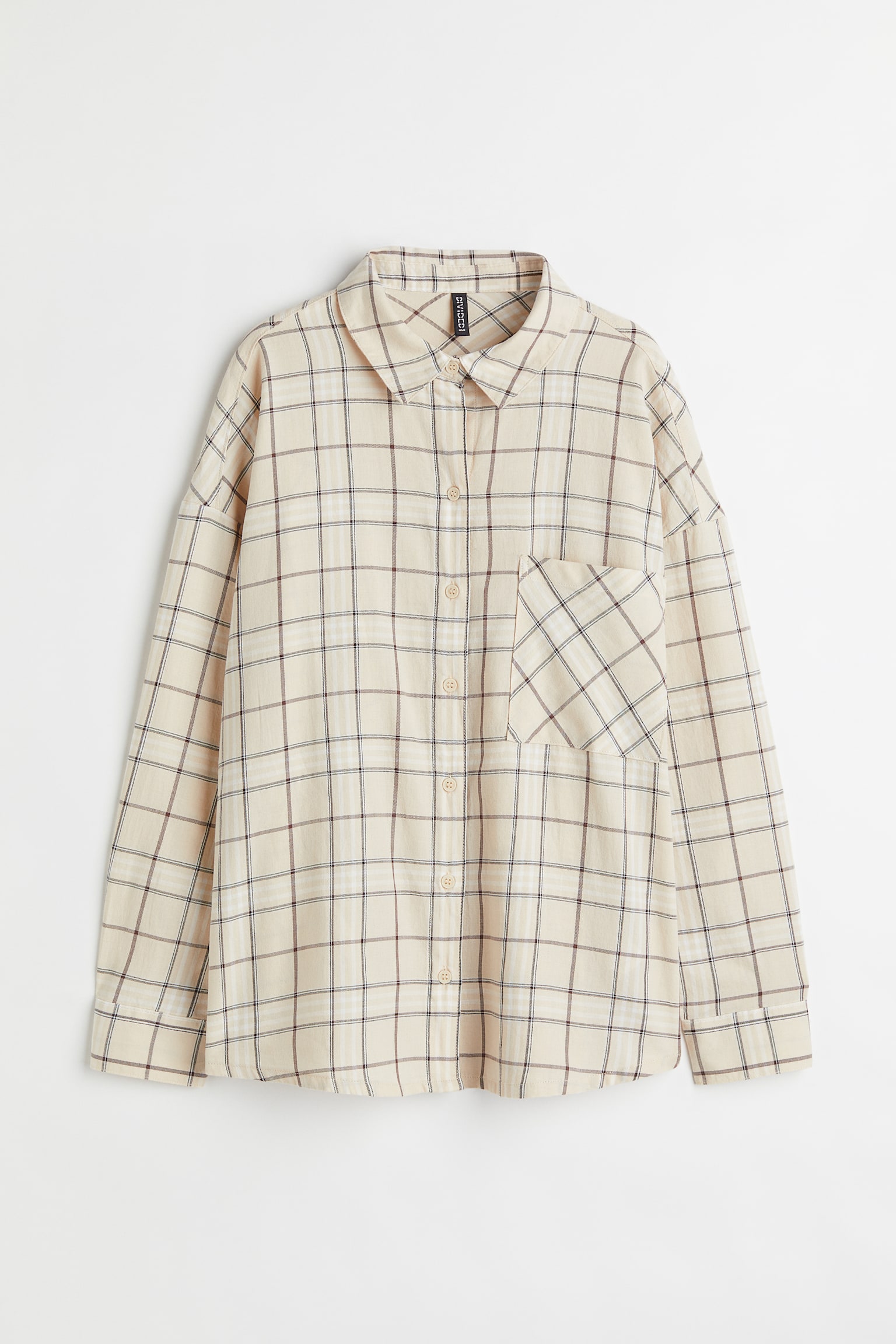 Check Shirt - Light beige/Check - 1