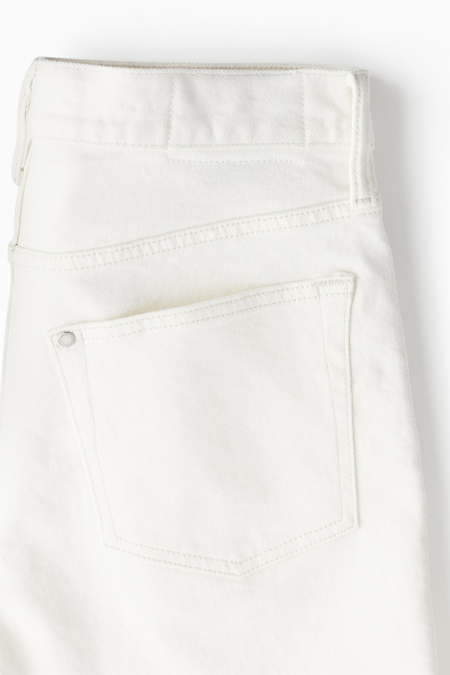 Regular Denim shorts - White/Denim blue - 4