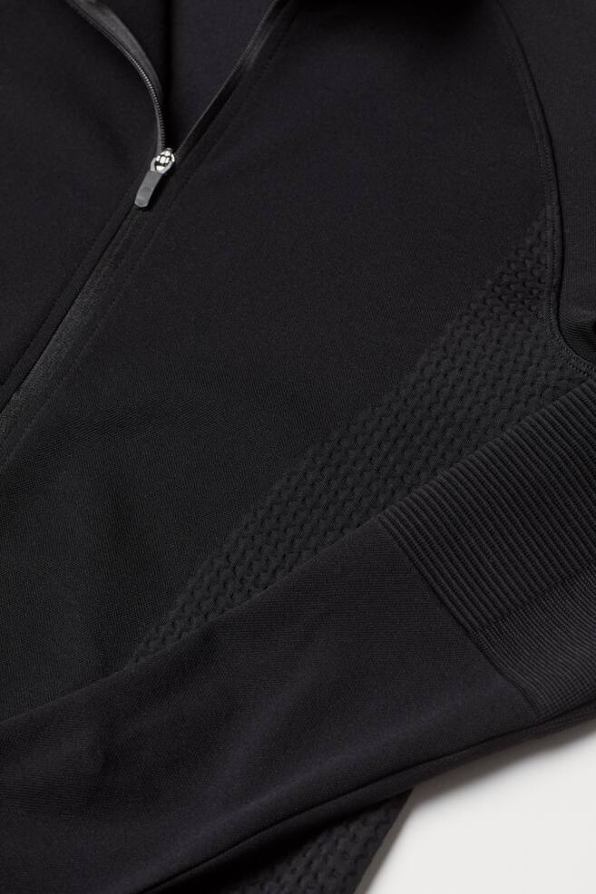 Seamless sports jacket - Black - 2