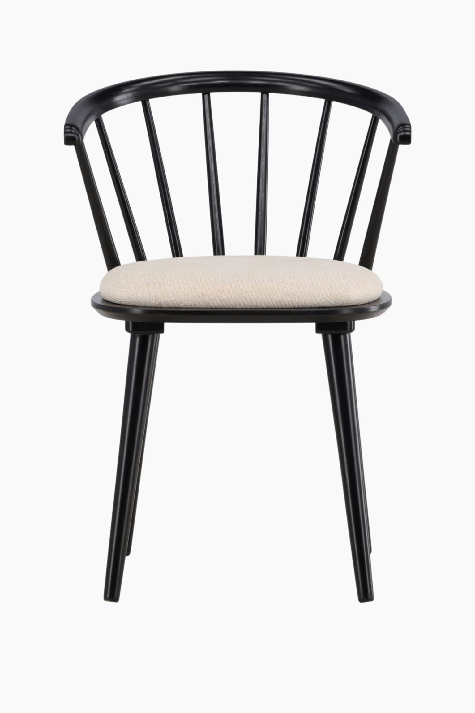 Bobby Dining Chair 2-pack - Drewno Kauczukowe, Czarny/Drewno Kauczukowe, Bielone - 1