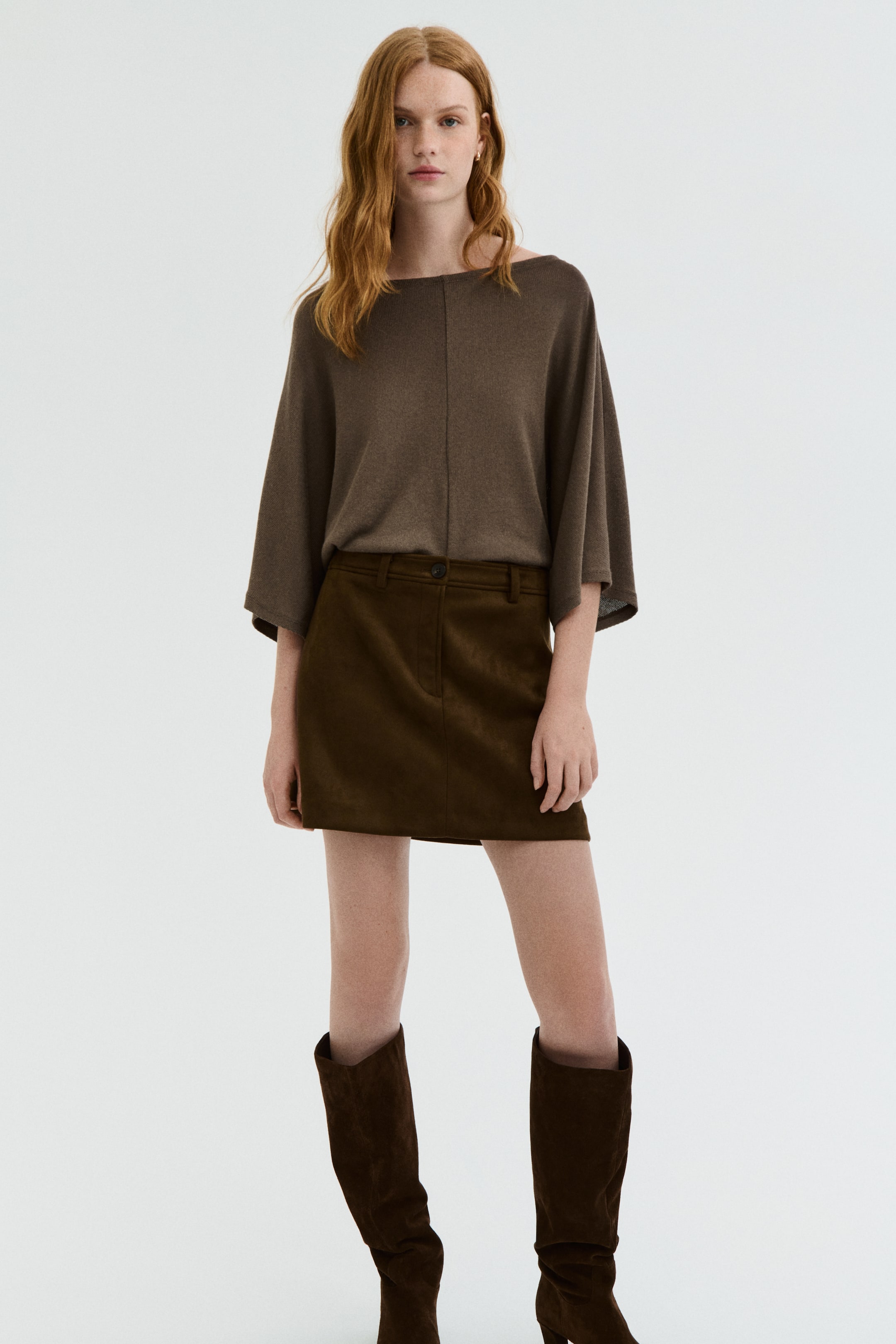 Agrandir l'image: Top oversize - Taupe foncé - FEMME | H&M FR 2