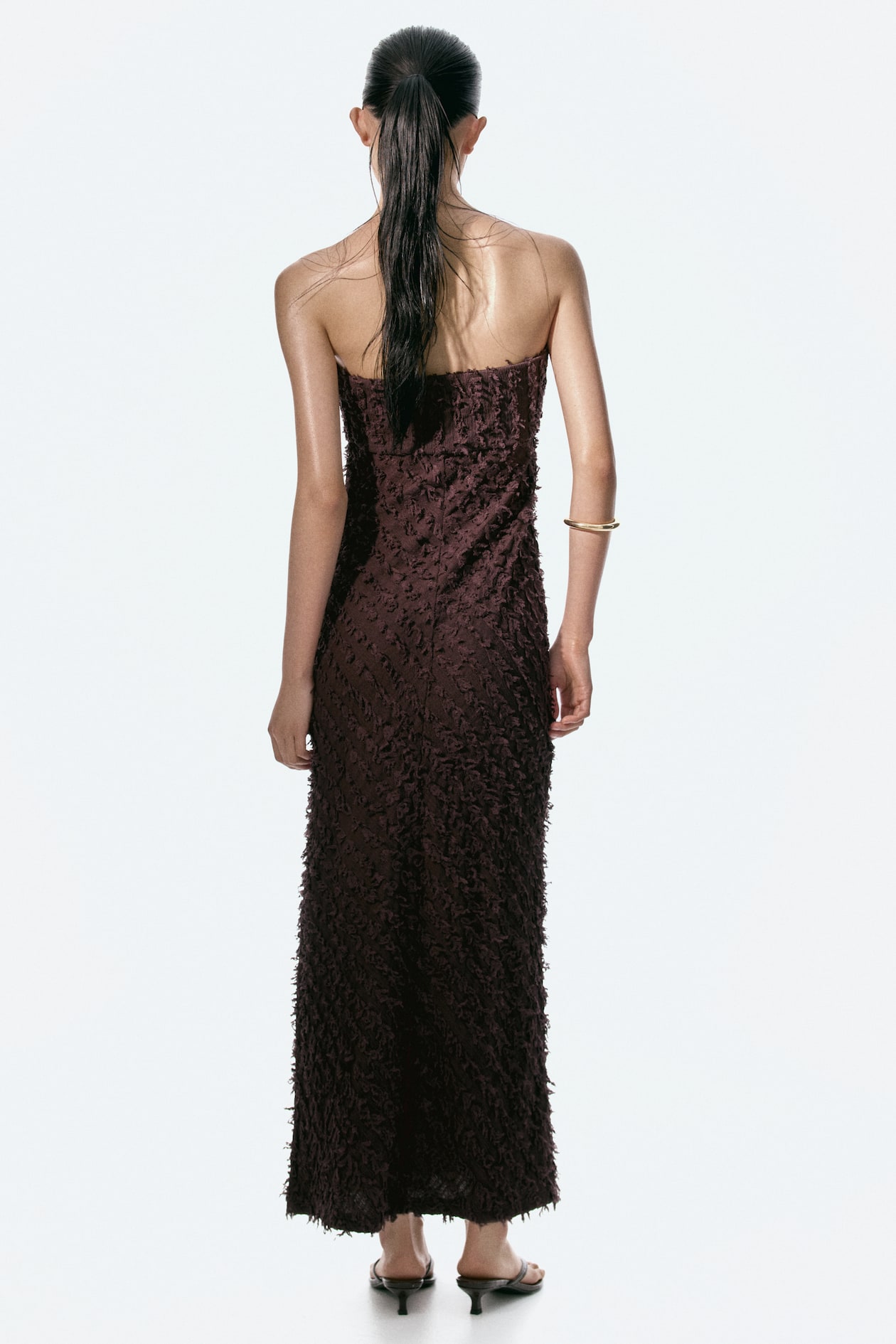 Frayed Bandeau Dress - image 4
