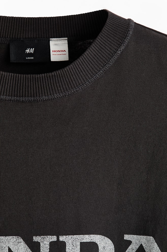 ルーズフィット プリントTシャツ - ブラック／HONDA/ブラック／Honda - 6