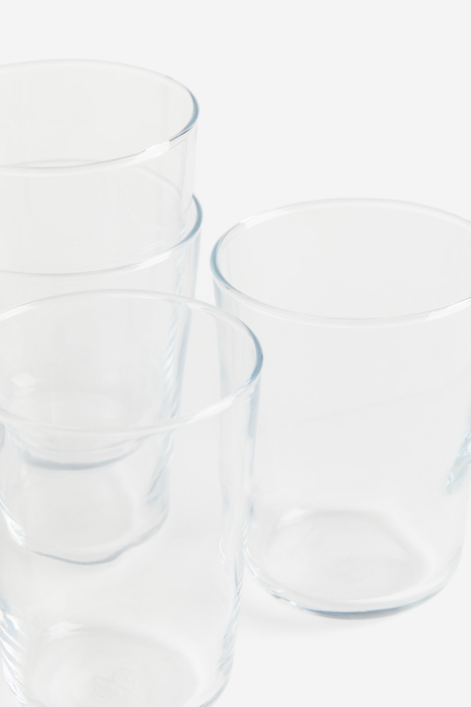 Lot de 4 verres à eau - Verre transparent - 3