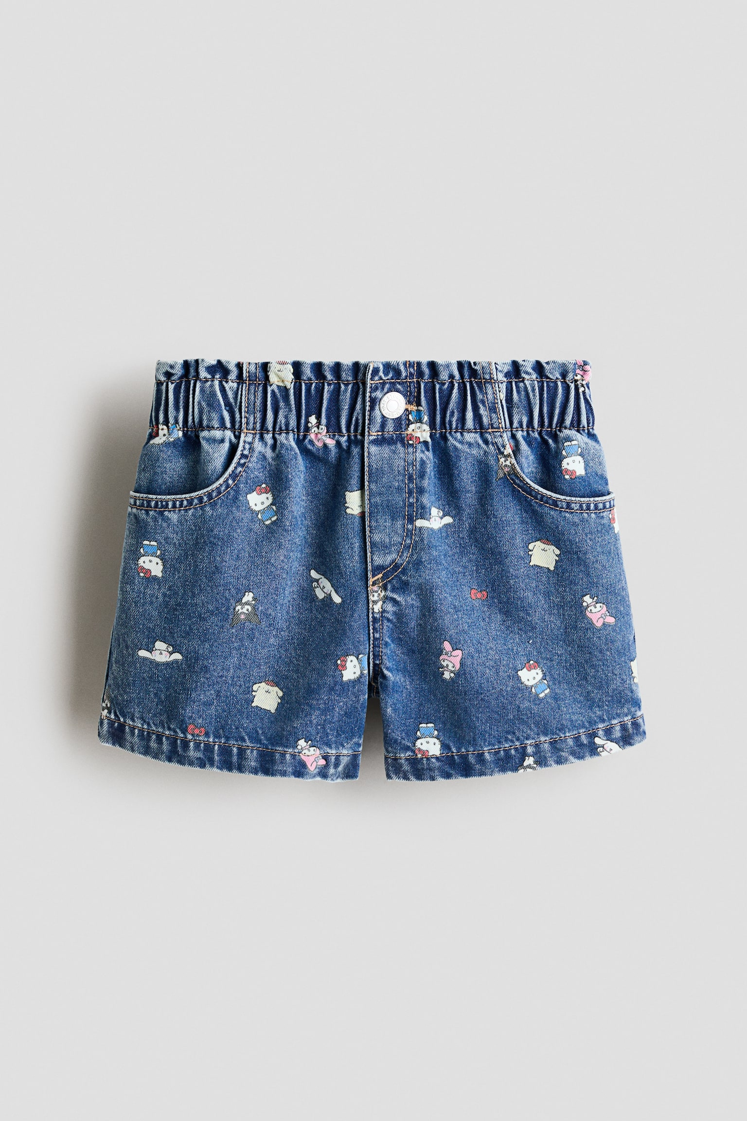 Printed denim shorts - Denim blue/Sanrio/Light denim blue/Lilo & Stitch/Denim blue/Hello Kitty
