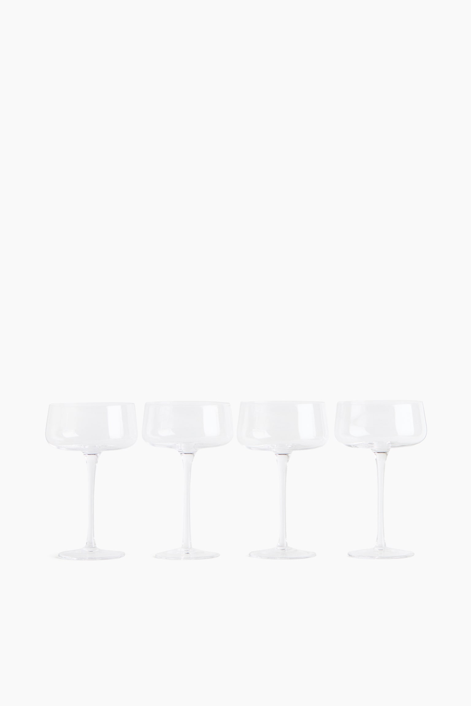 4-pack tall coupe glasses - Transparente