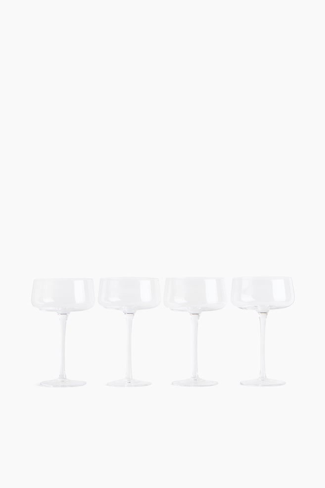 Lot de 4 grandes coupes - Transparent - 1