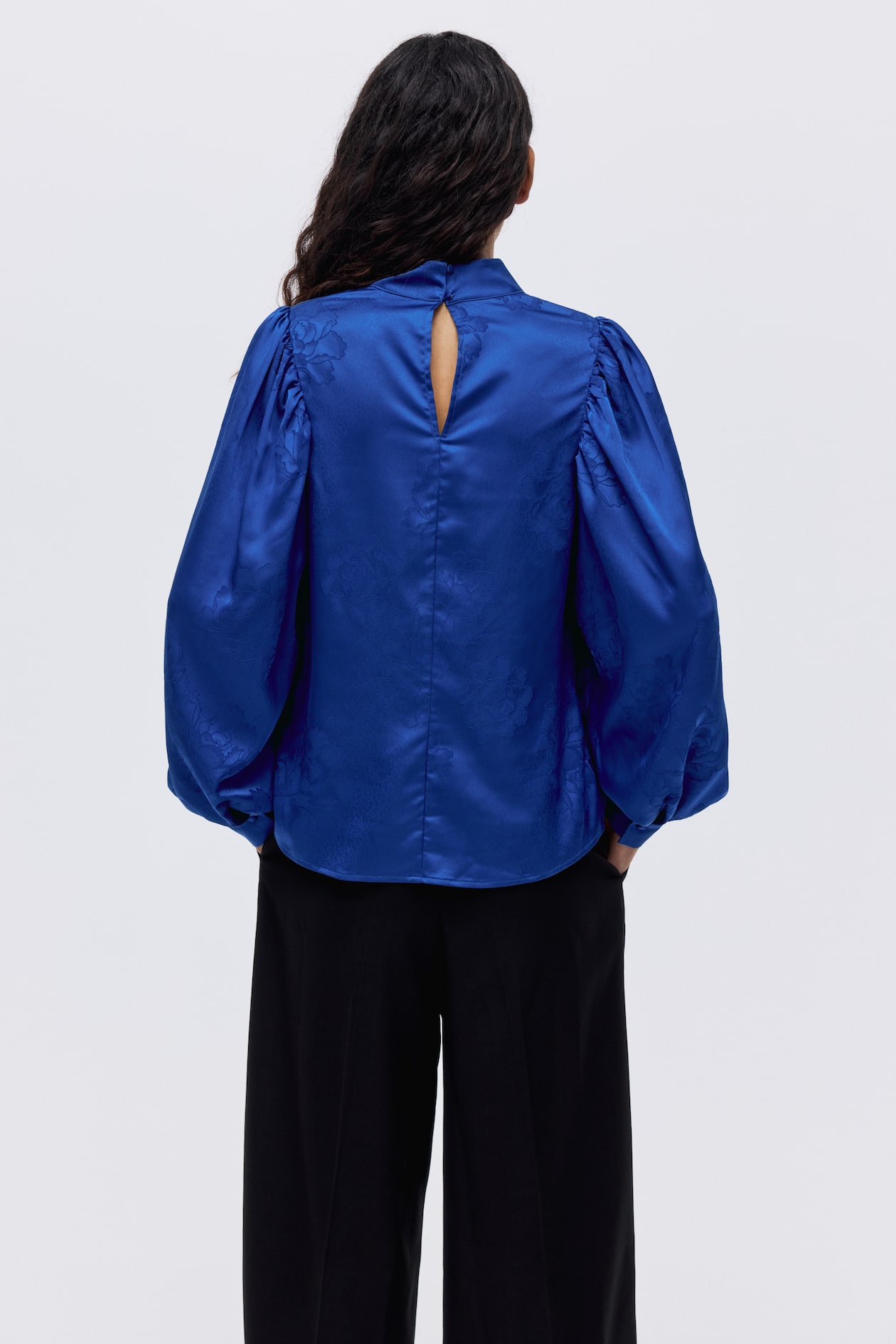 Jacquard-Weave Blouse - image 2