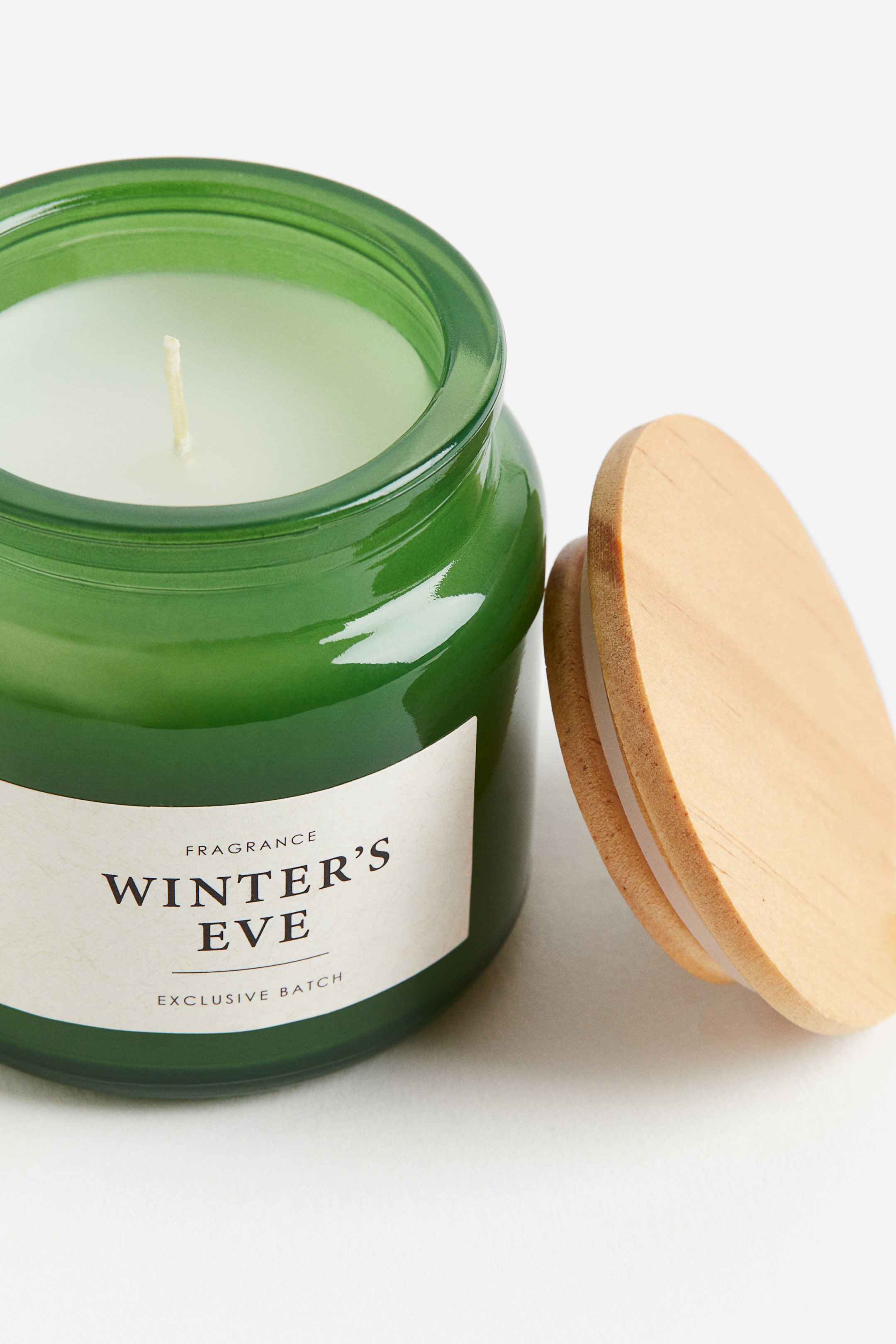 Scented Candle in Glass Holder Green/Winter's Eve Home All H&M US