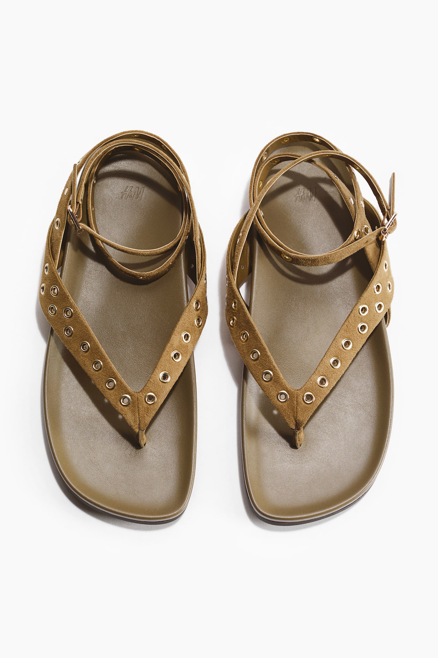 Eyelet-detail sandals - 3