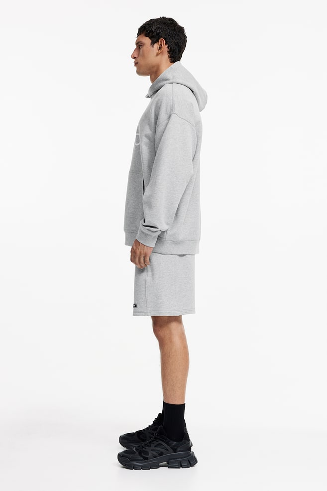 DryMove™ Sports hoodie - Light grey marl/Move/Black/Red - 7