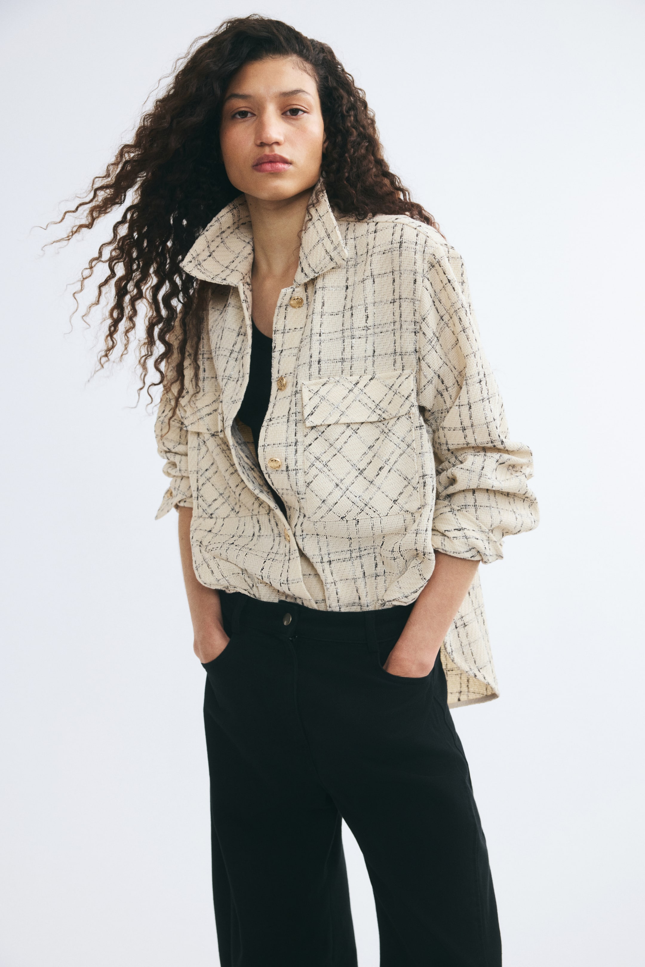 Bouclé Overshirt