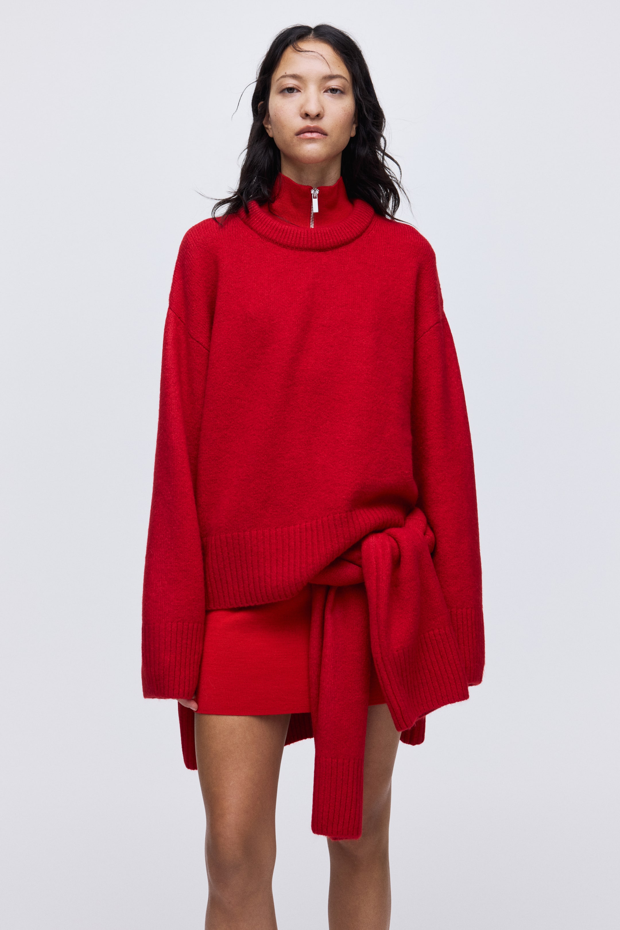 View larger image: Oversized Sweater - Red - Ladies | H&M CA 3