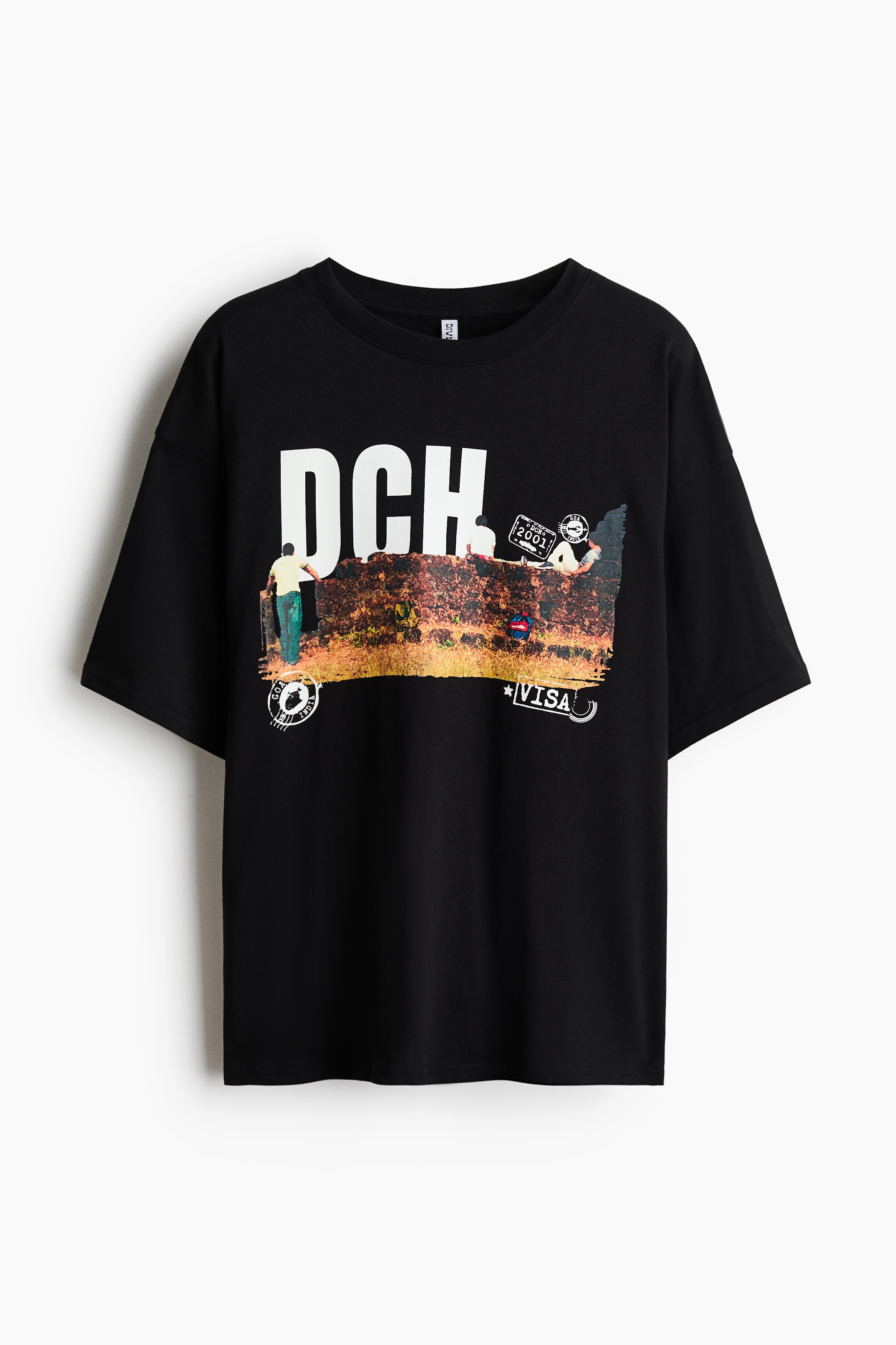 Oversized printed T-shirt - Black/Dil Chahta Hai/Light pink/Dil Chahta Hai/Pale pink/Kodak/Light orange/Kodak/Black/Kodak