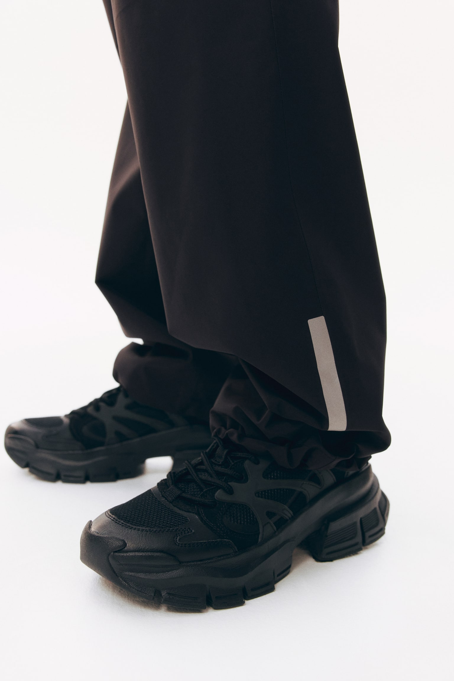 Unisex rain trousers with StormMove™ - Black/Khaki green - 7