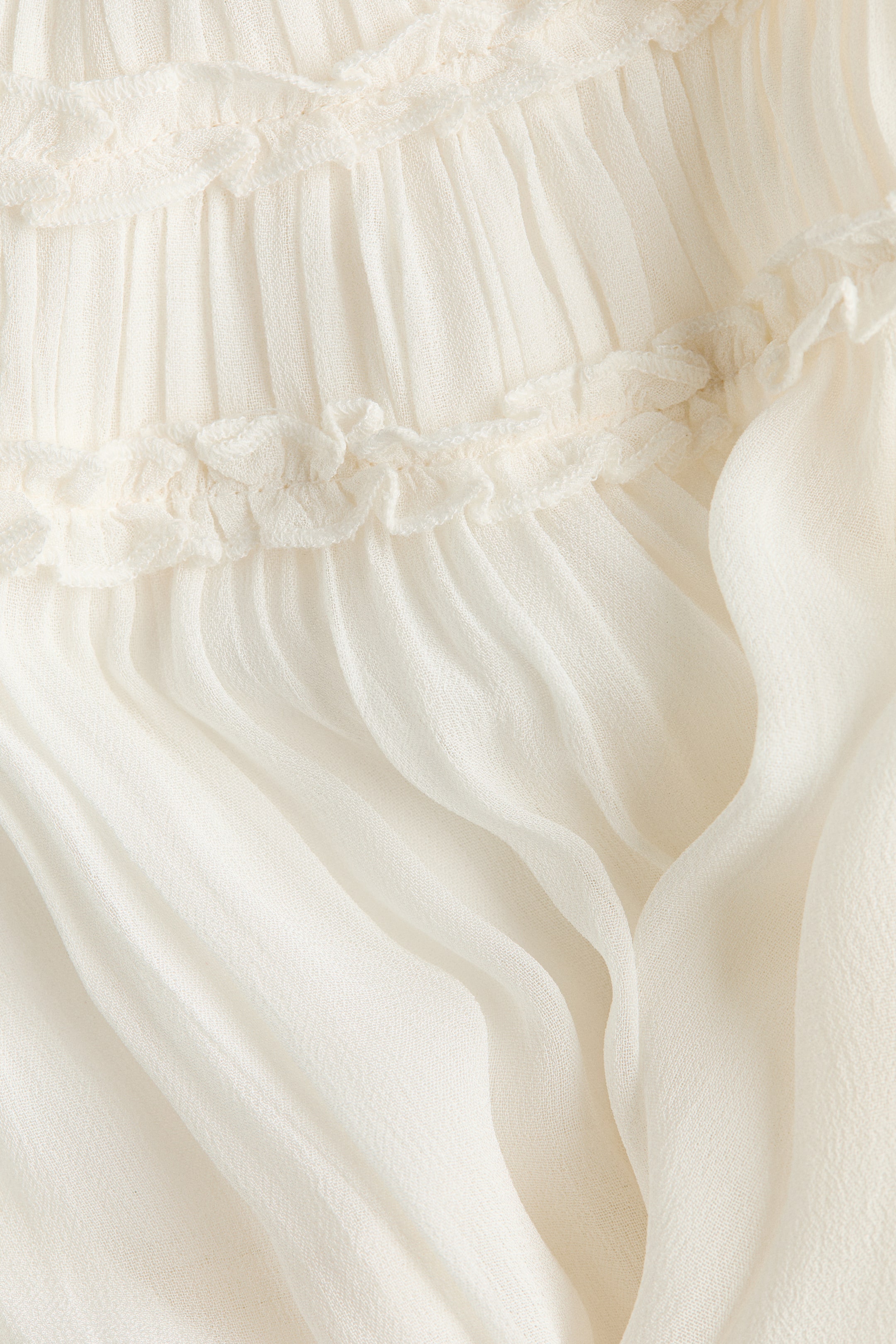 Ruffled Viscose Blouse
