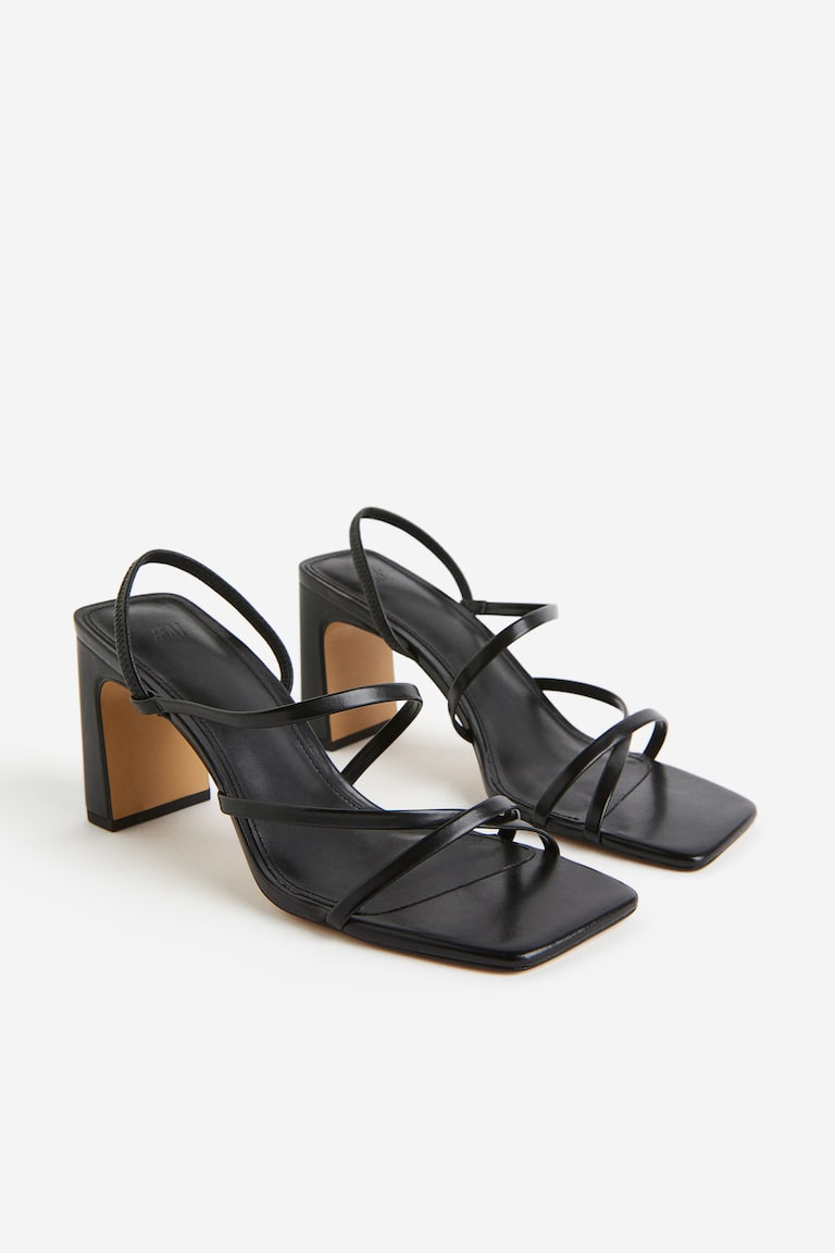 Block-heeled sandals Black Ladies H&M MY