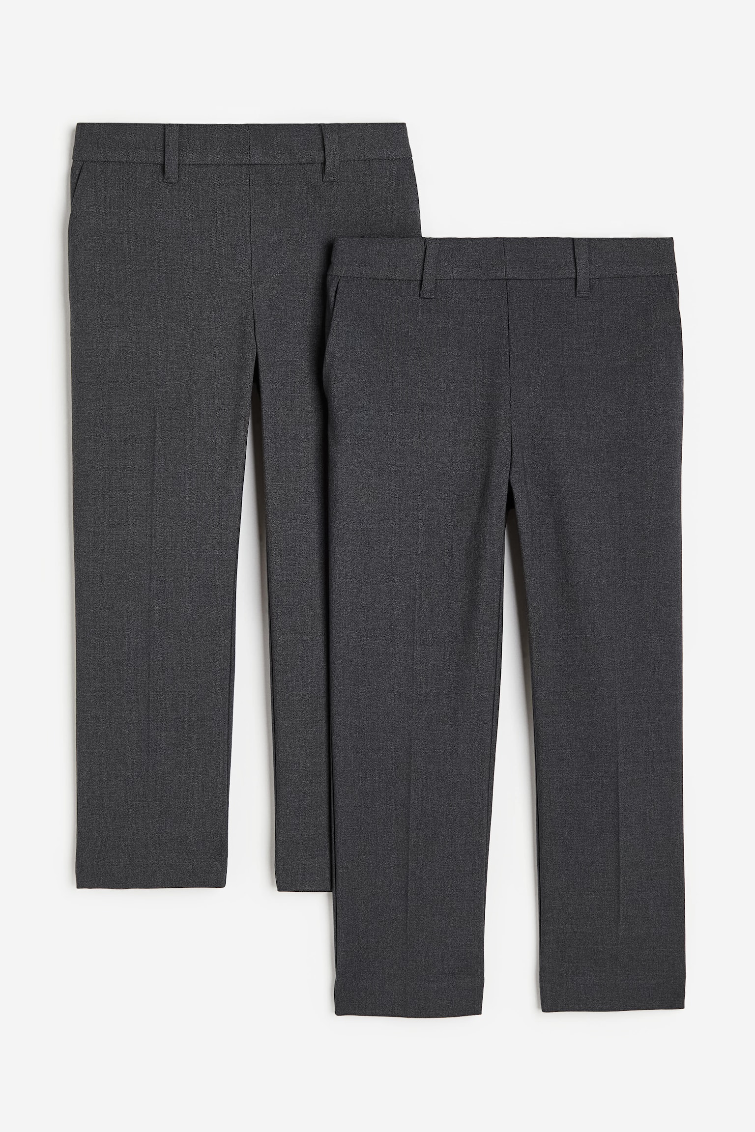 2-pack Straight Leg School trousers - Dark grey - 2