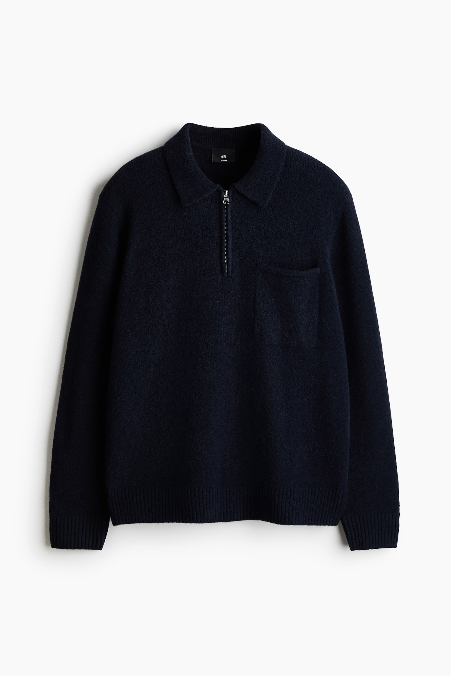 Polo Regular Fit en maille - Bleu marine/Gris foncé chiné/Violet foncé - 1