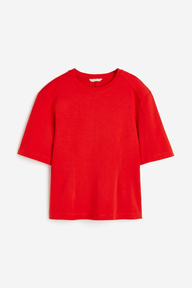 T-shirt sciancrata - Rosso - 2