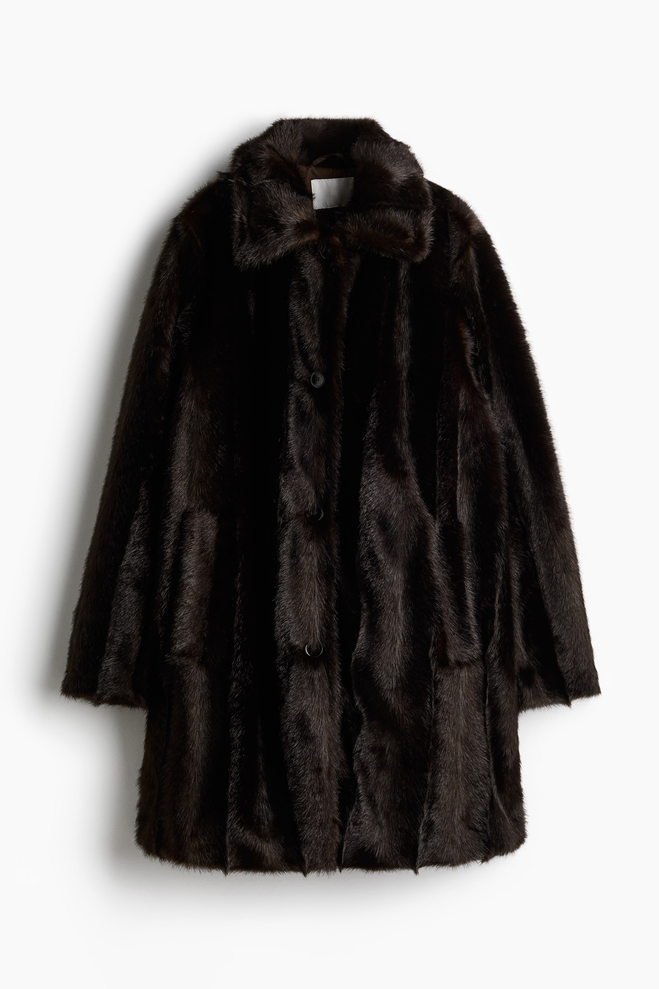 Fluffy coat - Dark brown - Ladies | H&M 6