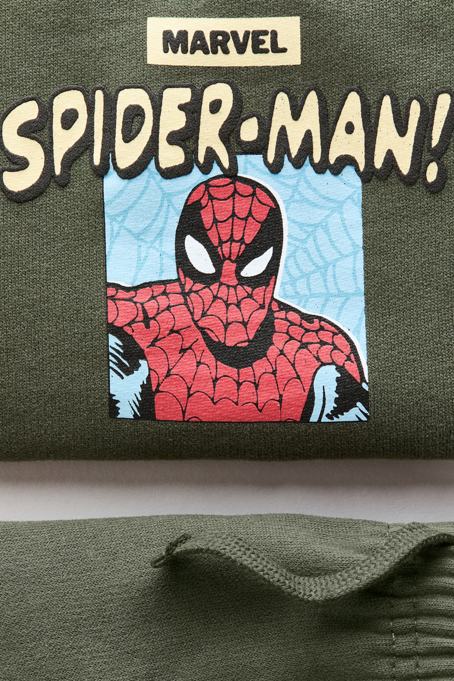 Детские комплекты H&M 2-Piece Printed Sweatsuit, цвет: Хаки зелёный — фото 5