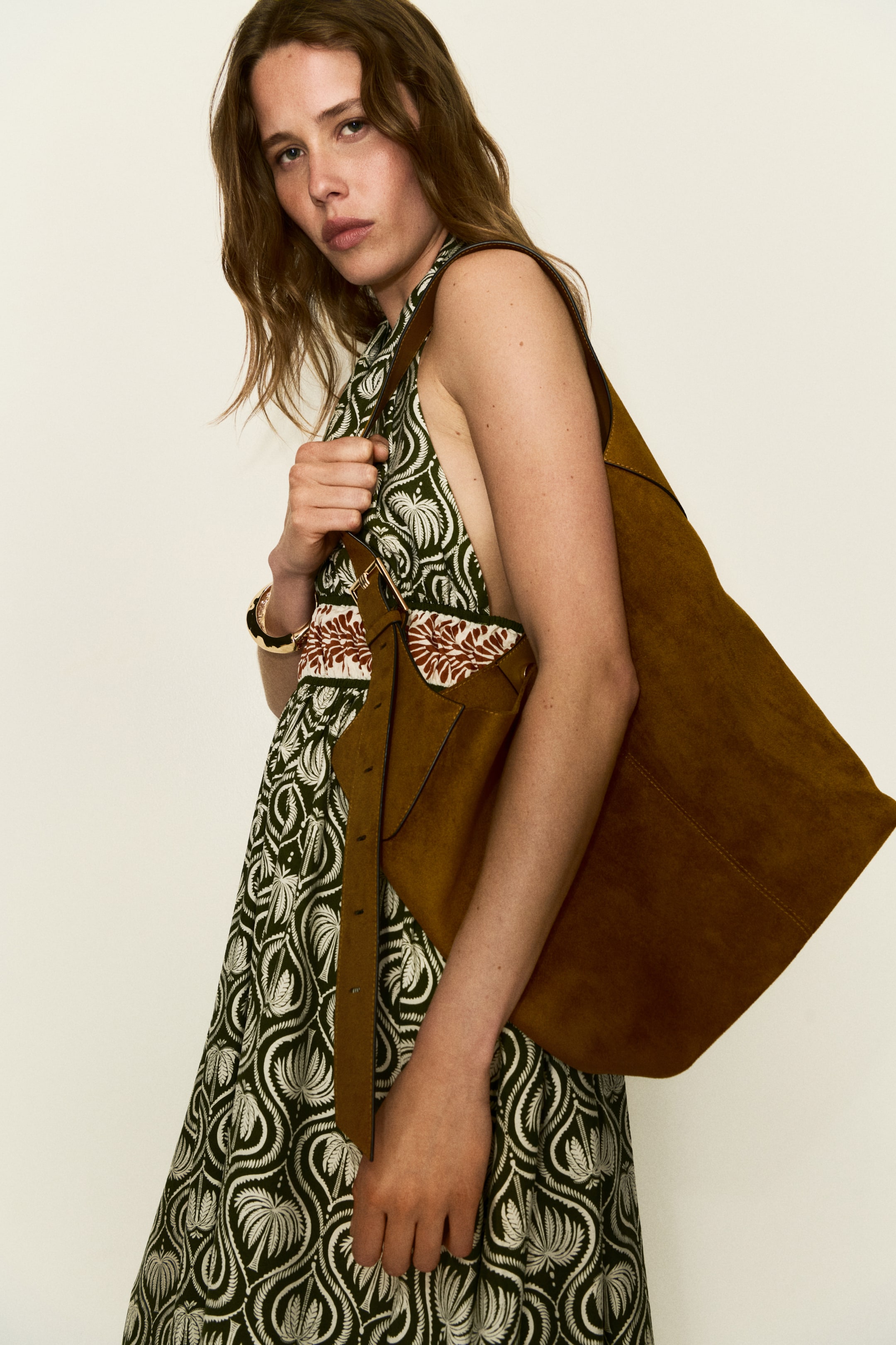 Flared Halterneck Dress