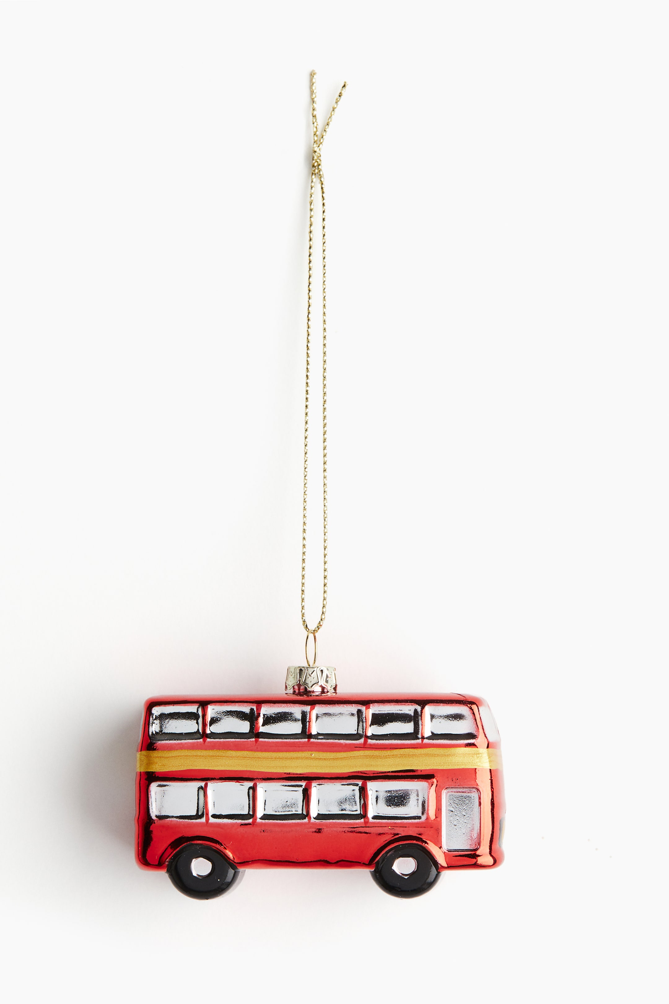 Double-Decker Bus Christmas Ornament