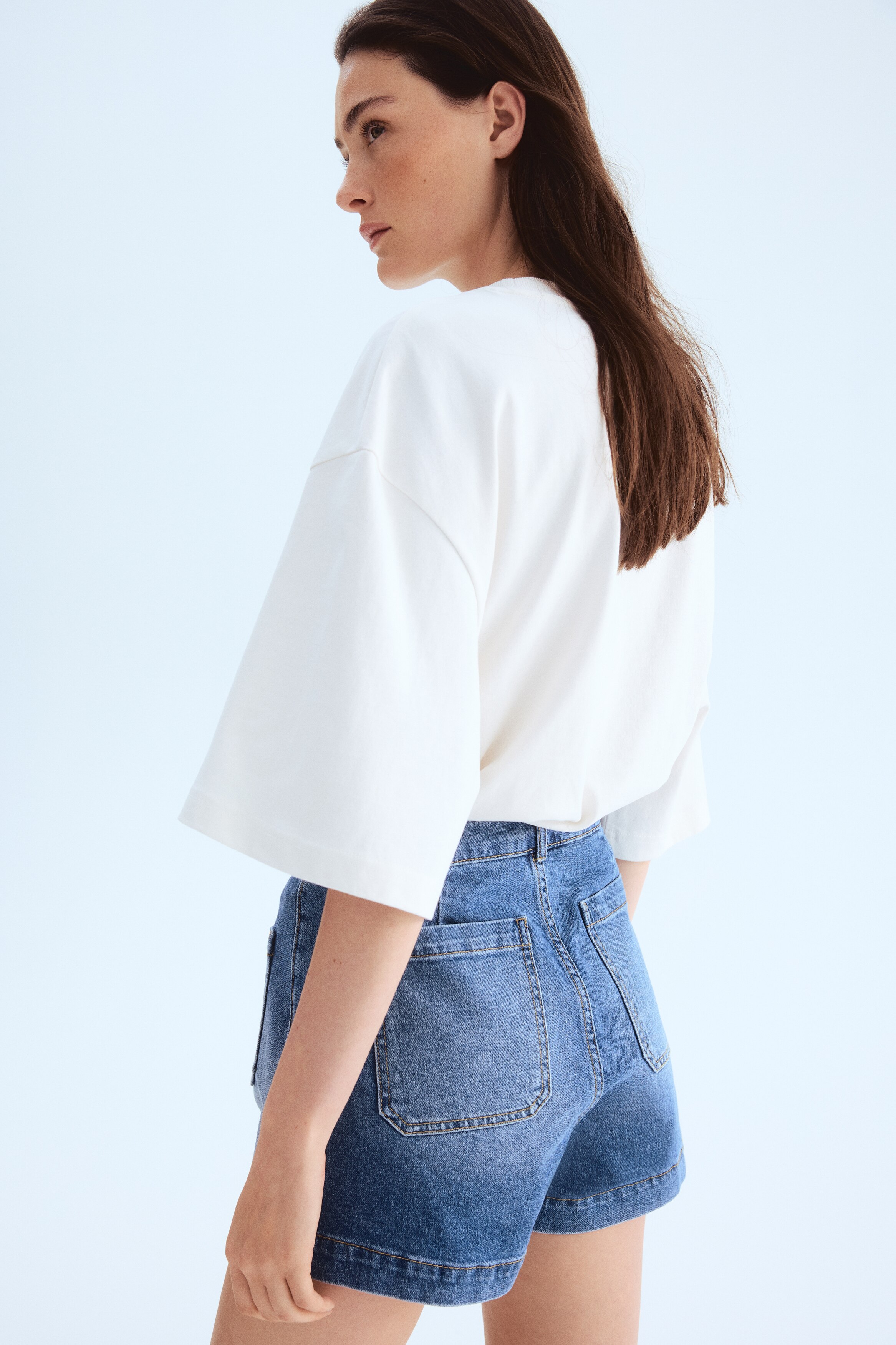 Denim shorts