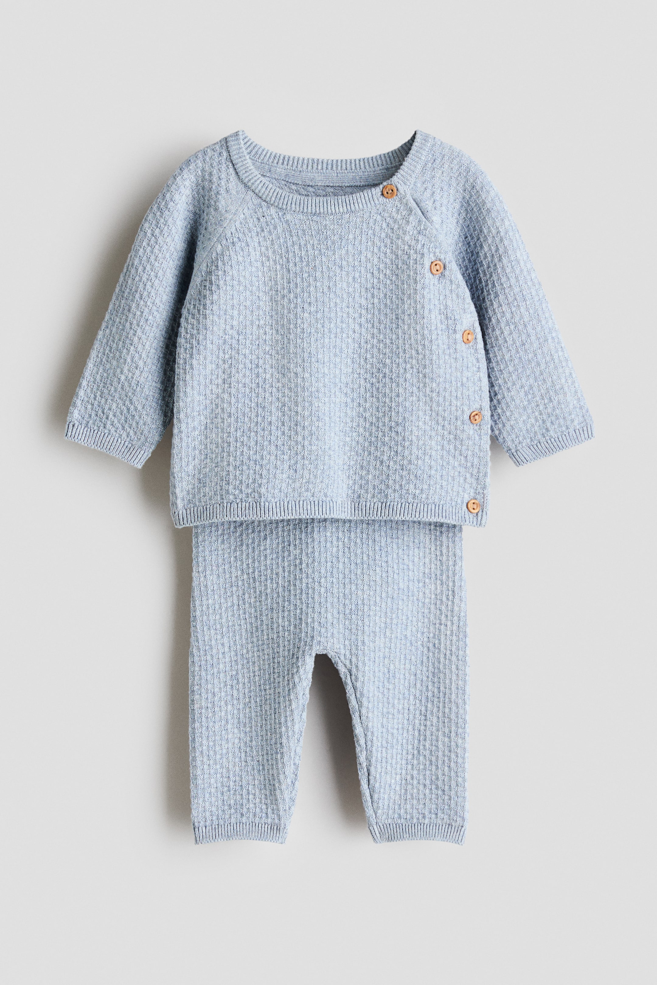 Visualizza immagine più grande: Set 2 pezzi in cotone - Blu polvere chiaro - BAMBINO | H&M IT 1