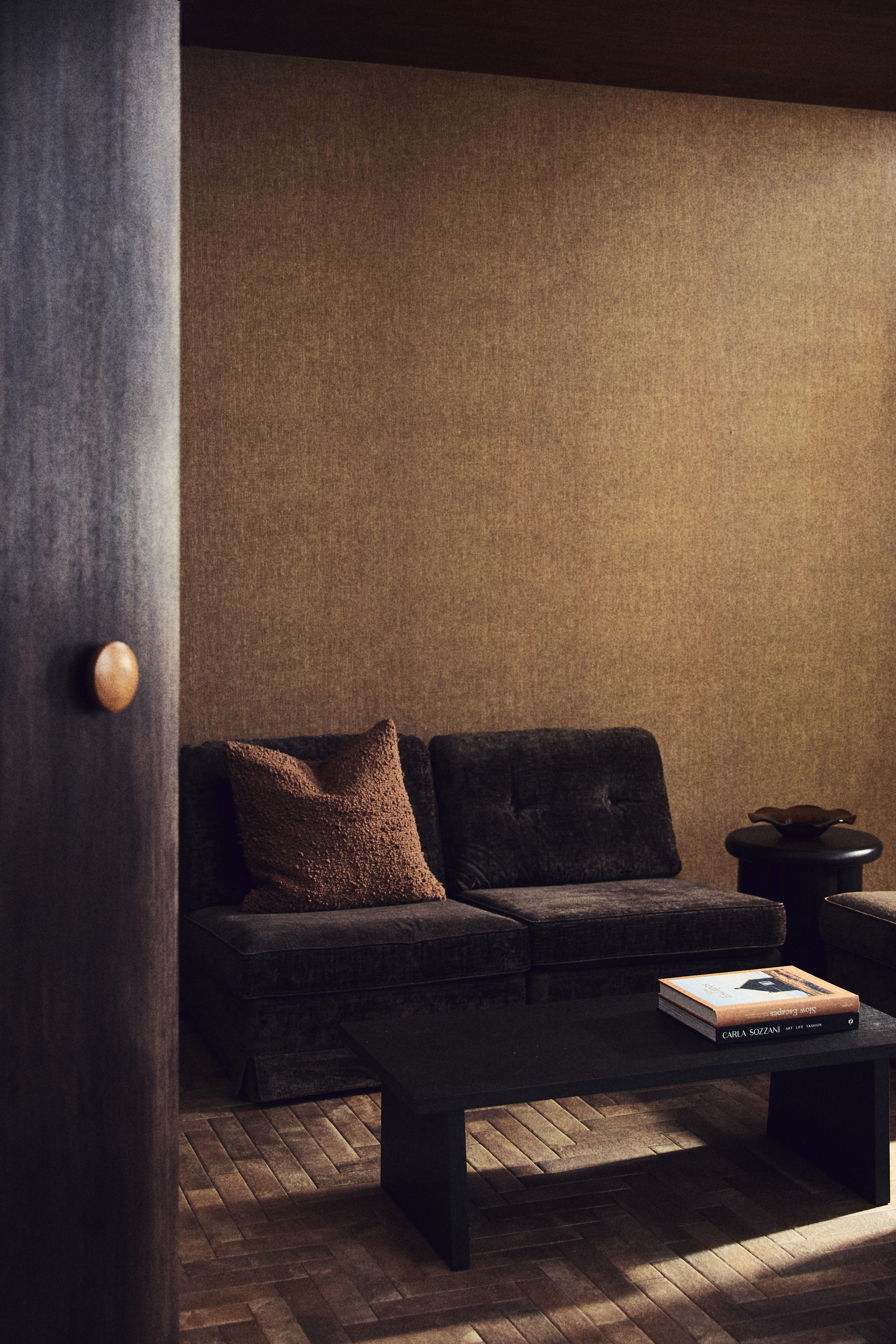 Sofabord i træ - Mørkebrun/Lysebrun