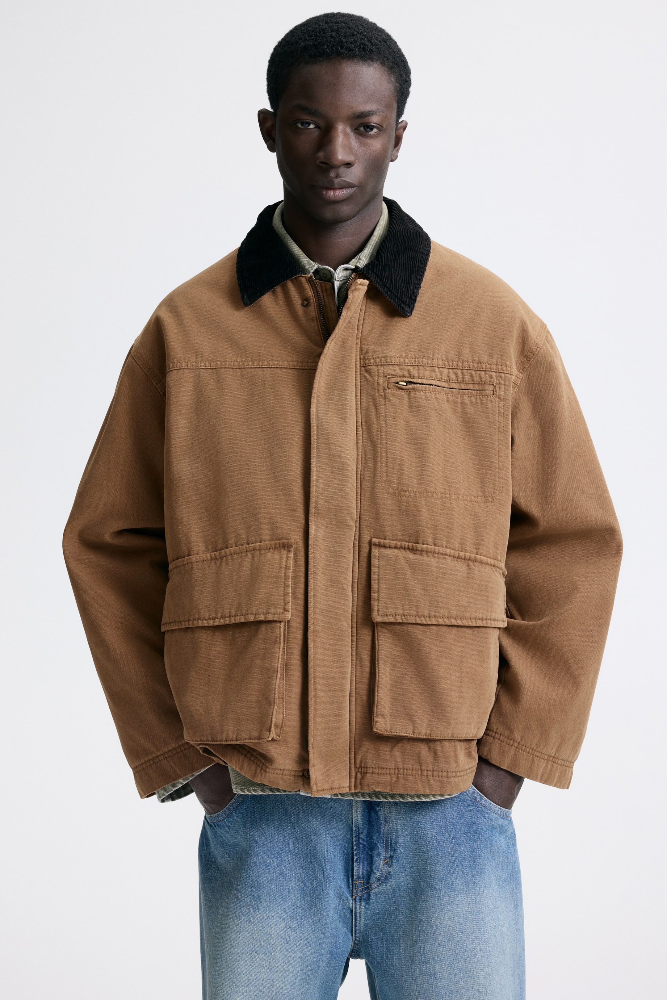 Ampliar la imagen: Chamarra Workwear - Beige oscuro - Men | H&M MX 1