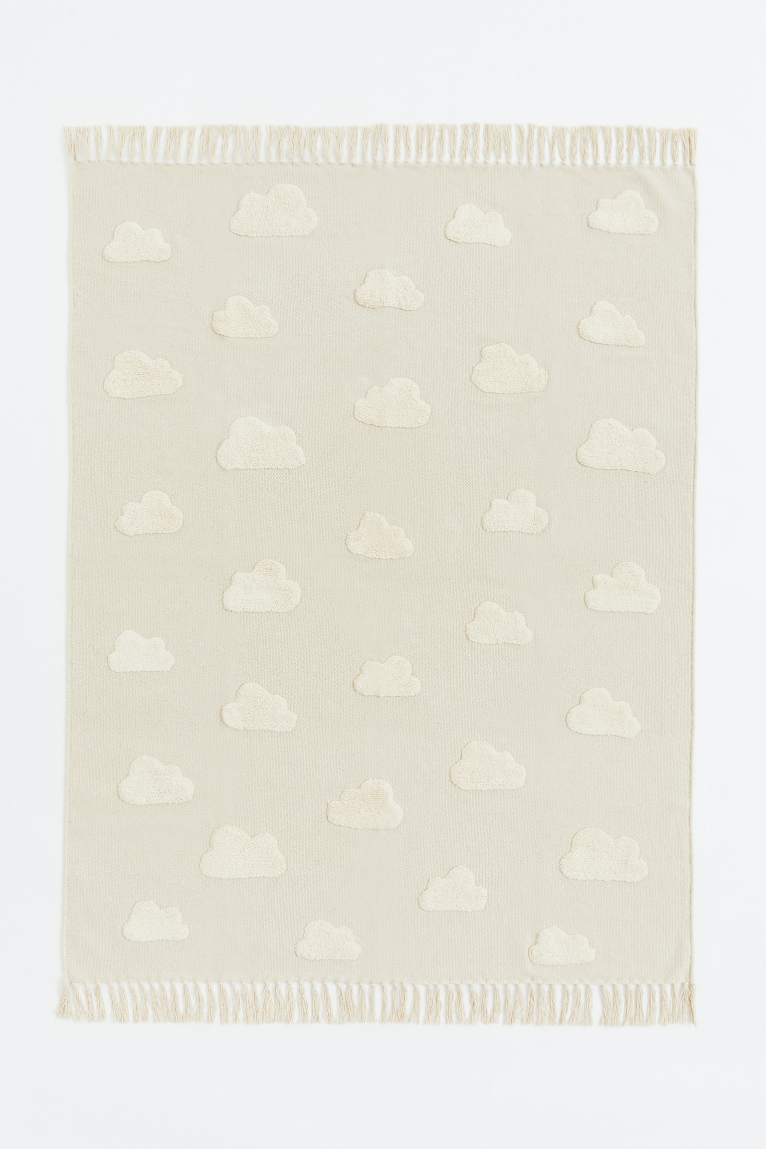 Tapis à motif tufté - Écru