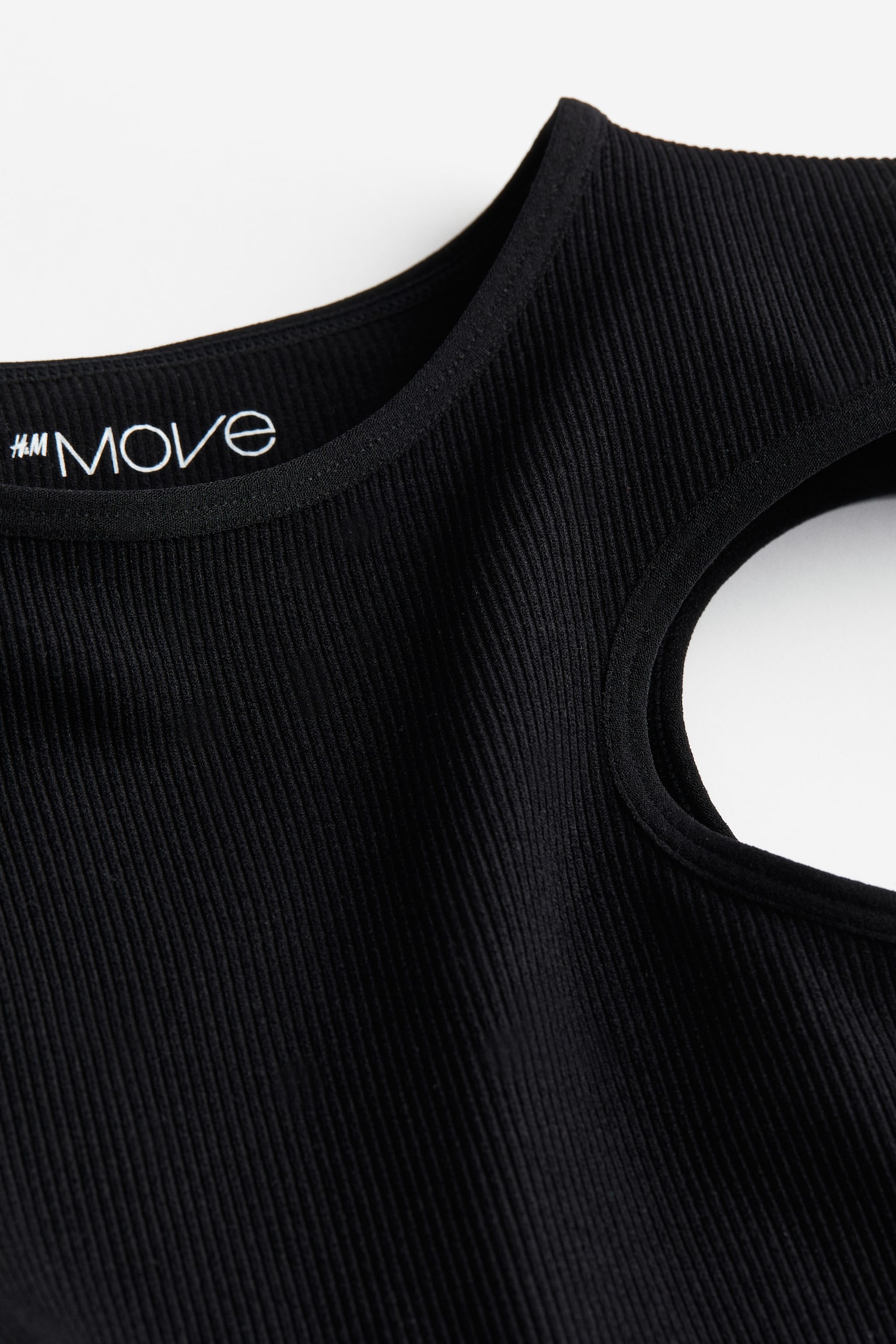 Cut Out Activewear Bodysuit In DryMove™ - Black/Black/Pattern - 2