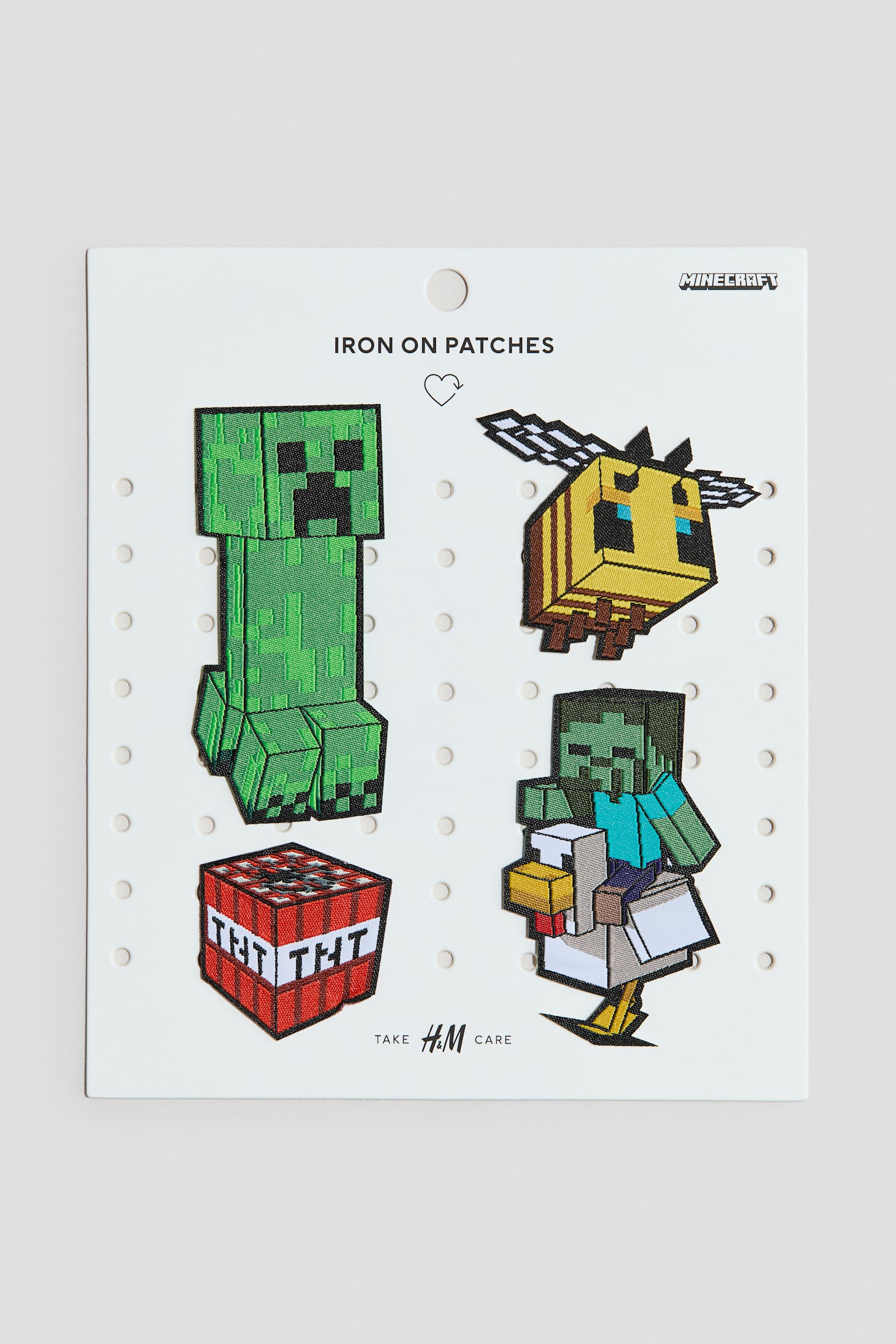 4-pack repair patches - Green/Minecraft/Yellow/Pokémon/Light blue/Lilo & Stitch/Red/Spidey/Red/Hello Kitty/Pink/CapyFun