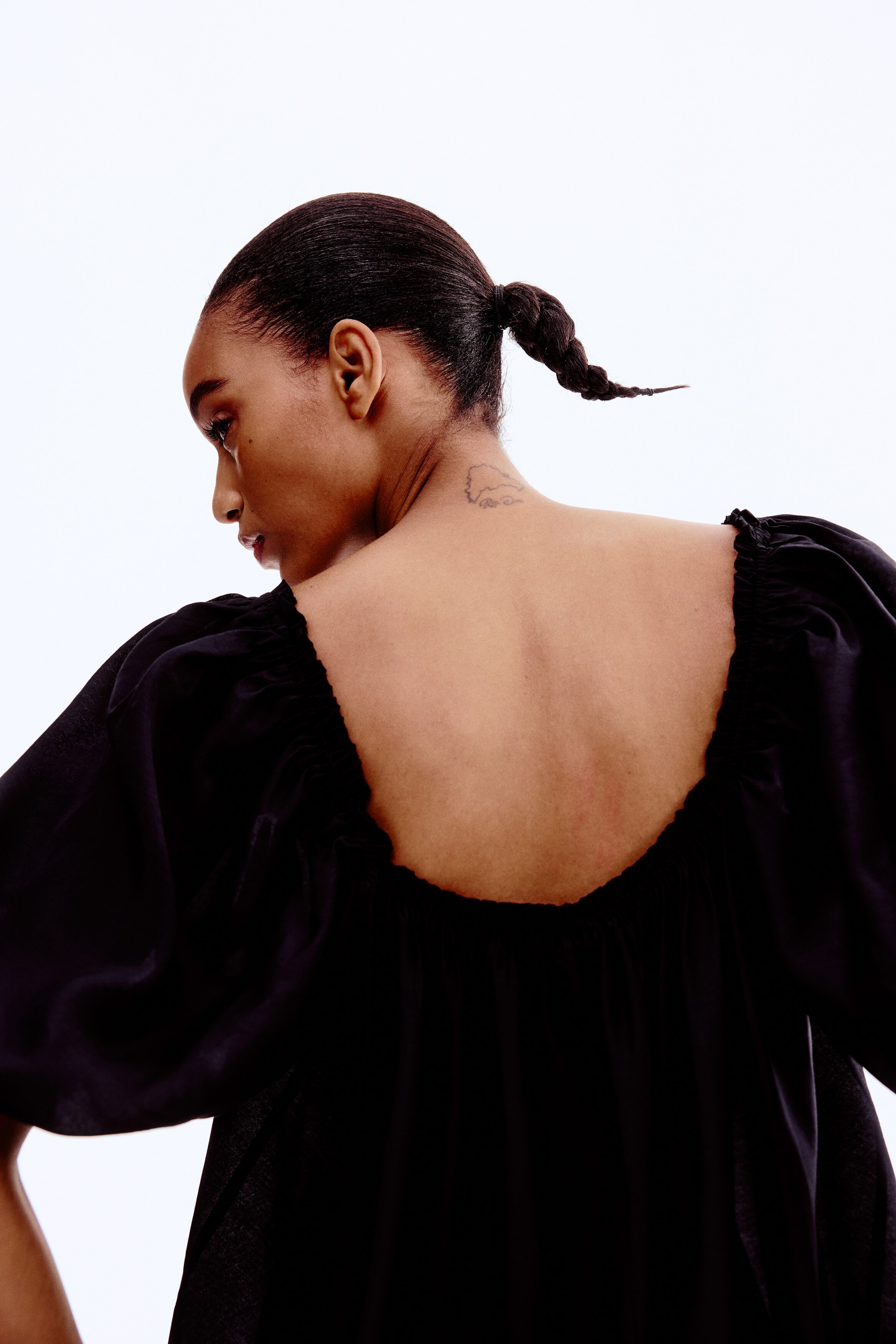 Square-neck maxi dress