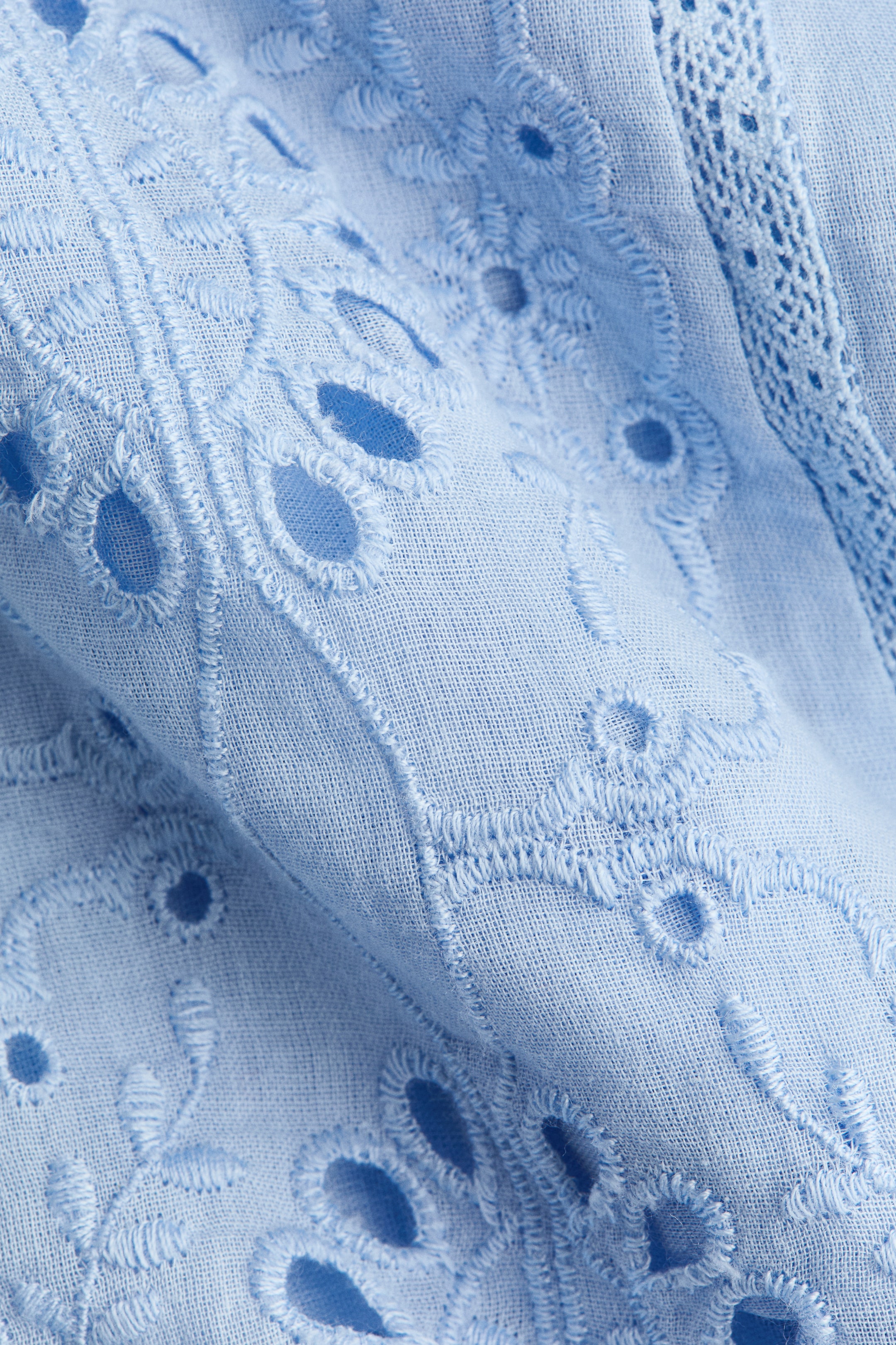 Женские платья H&M Cotton Dress with Eyelet Embroidery — фото 3