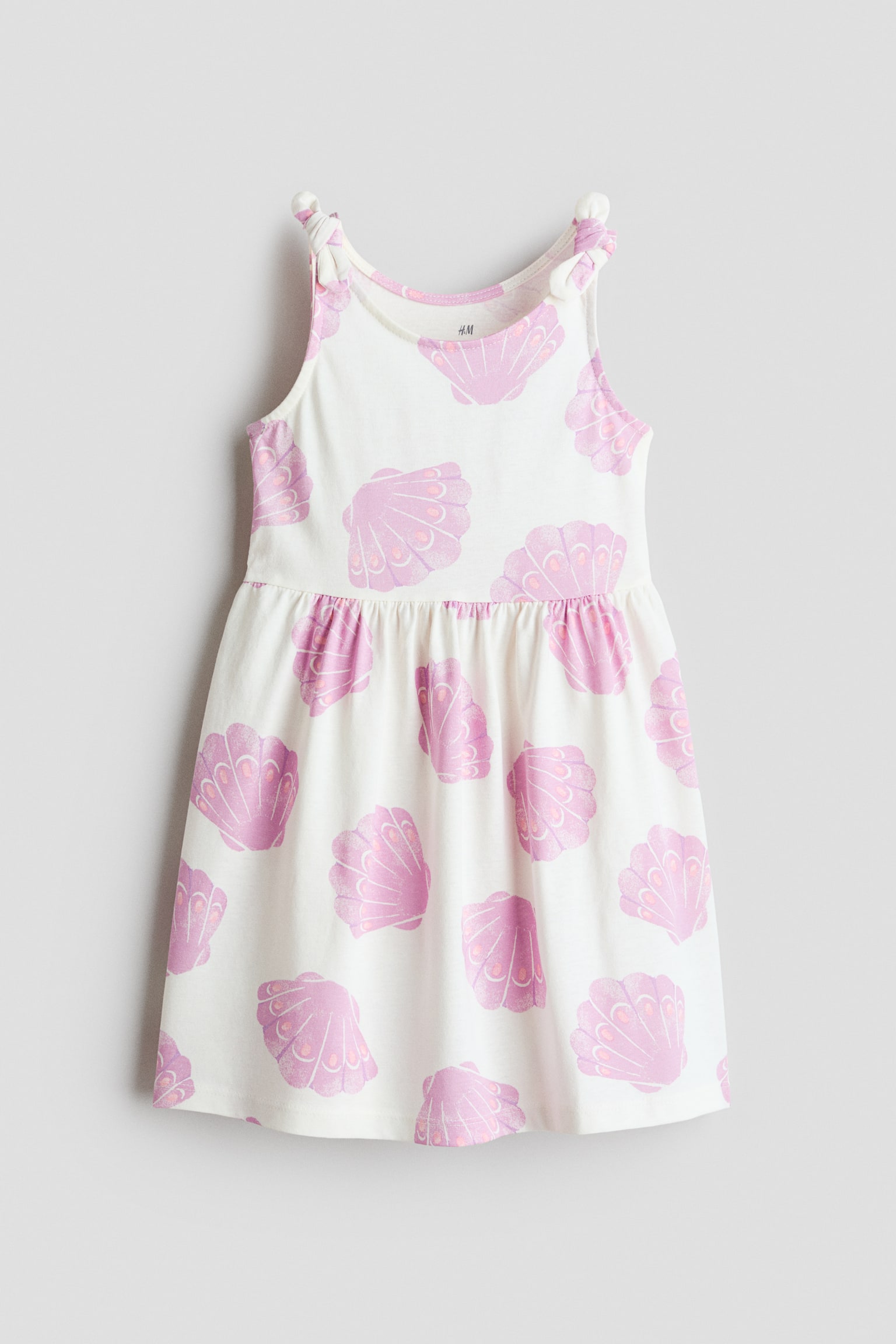Printed cotton dress - White/Seashells/Light blue/Hearts/White/Ice cream/Dark blue/Patterned/Light beige/Zebra print/White/Pink striped/Pink/Watermelons/Light blue/Striped/White/Floral/Pink/Floral/Light pink/Cherries
