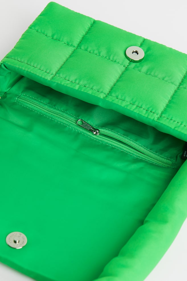 Quilted shoulder bag - Green - 3
