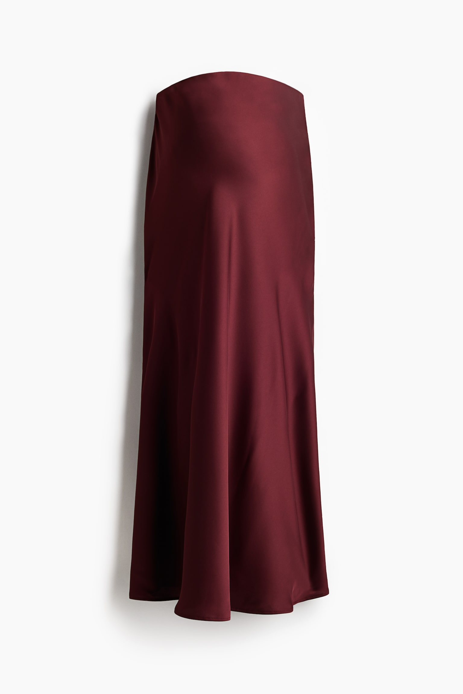 MAMA Satin slip skirt - Burgundy - 2